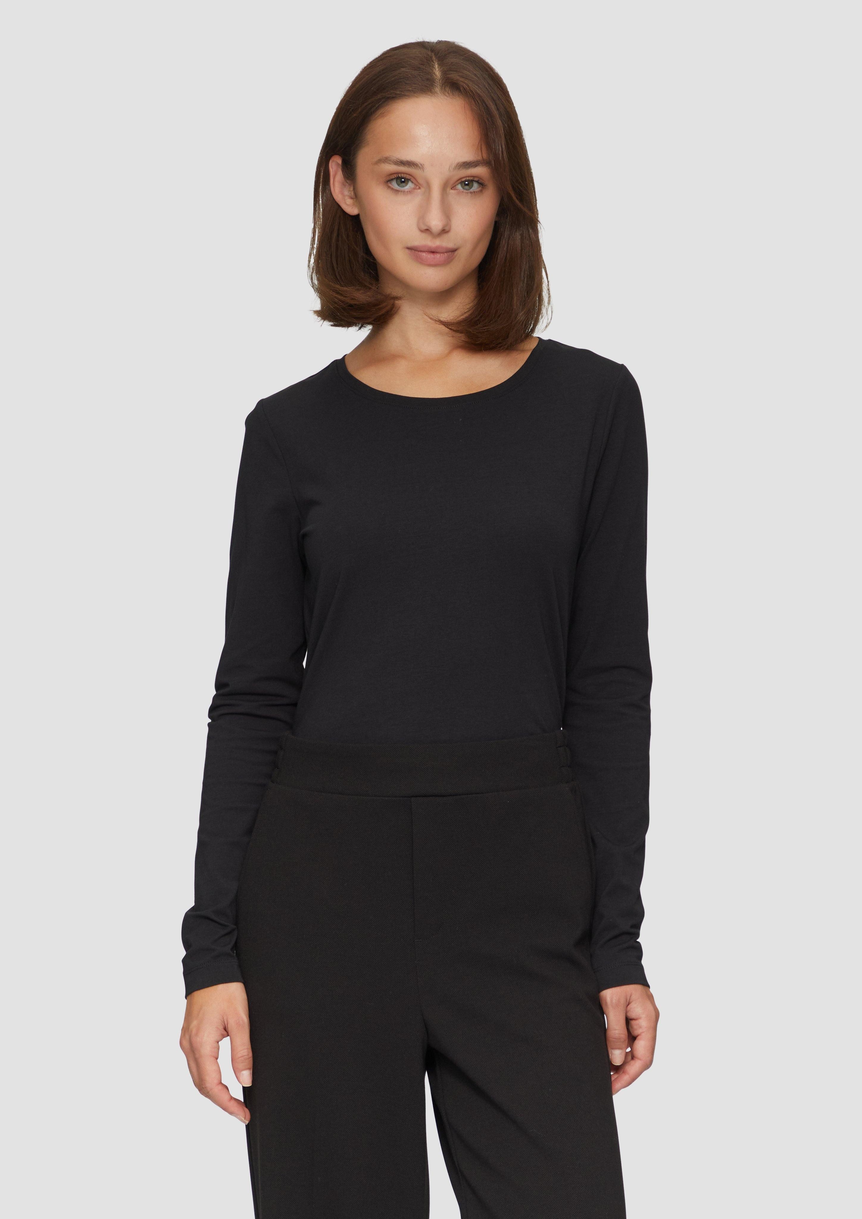 s.Oliver Langarmshirt Longsleeve aus Baumwollstretch günstig online kaufen