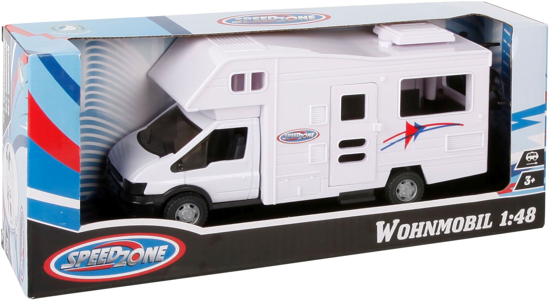 Vedes Spielzeug-Auto Speedzone Wohnmobil Modellauto 1:48 - Detailgetreues Sammlerobjekt