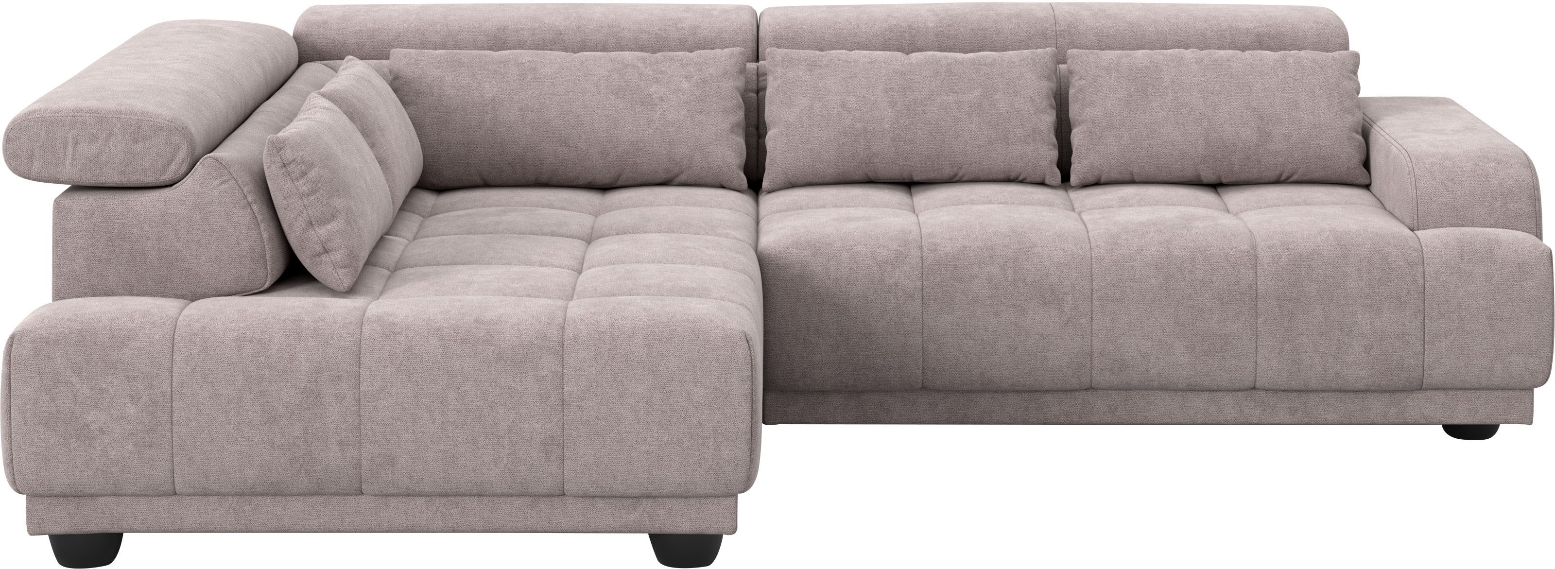 OTTO home Ecksofa Jade L Form, Breite: 270 cm, mit Kopfteilverstellung & Nierenkissen, optional elektr. Sitztiefenverstellung