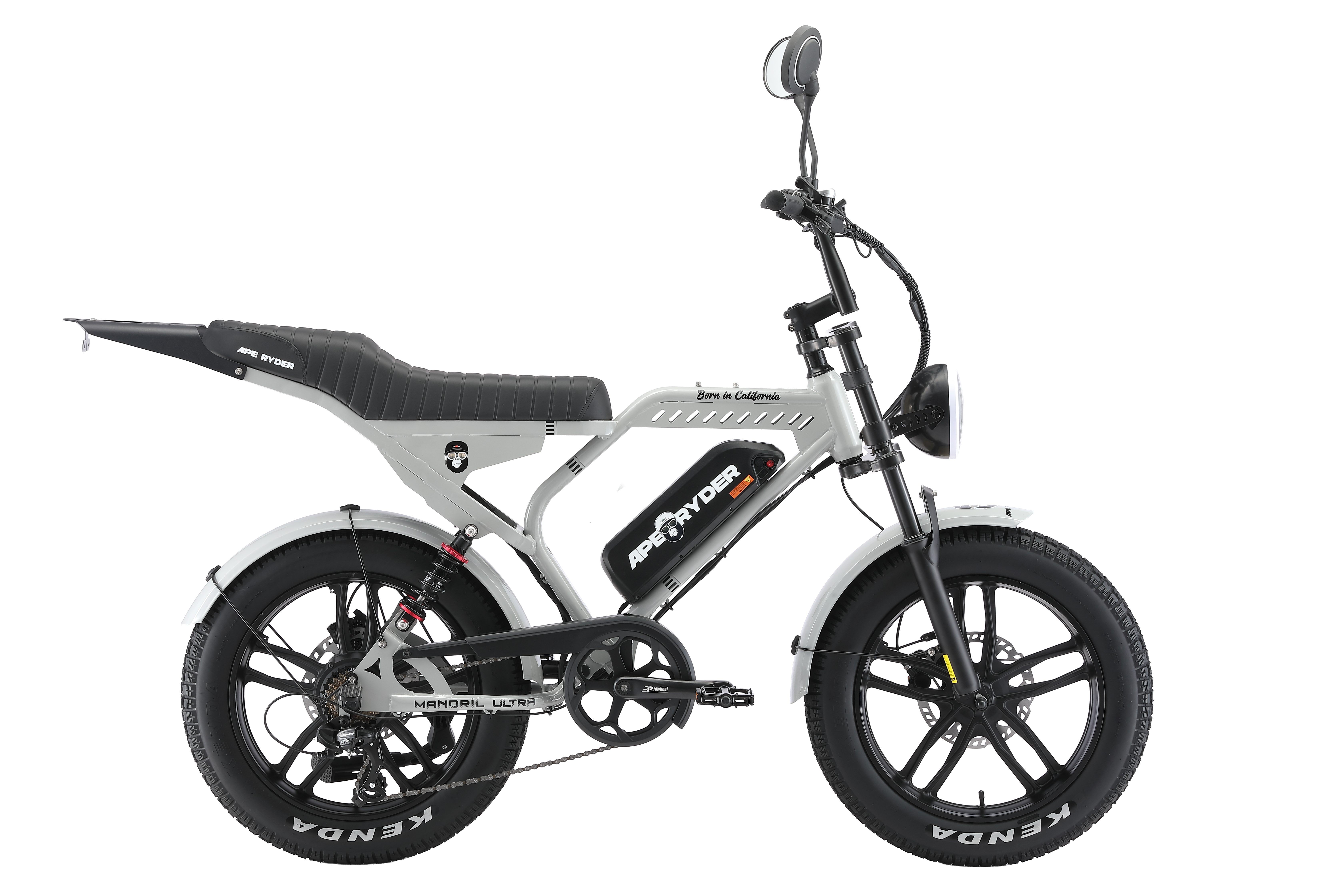 E-Bike Mountainbike 20 Zoll Fatbike 48V 15Ah Akku, bis 80 km, Shimano 7-Gang, hydraulisch