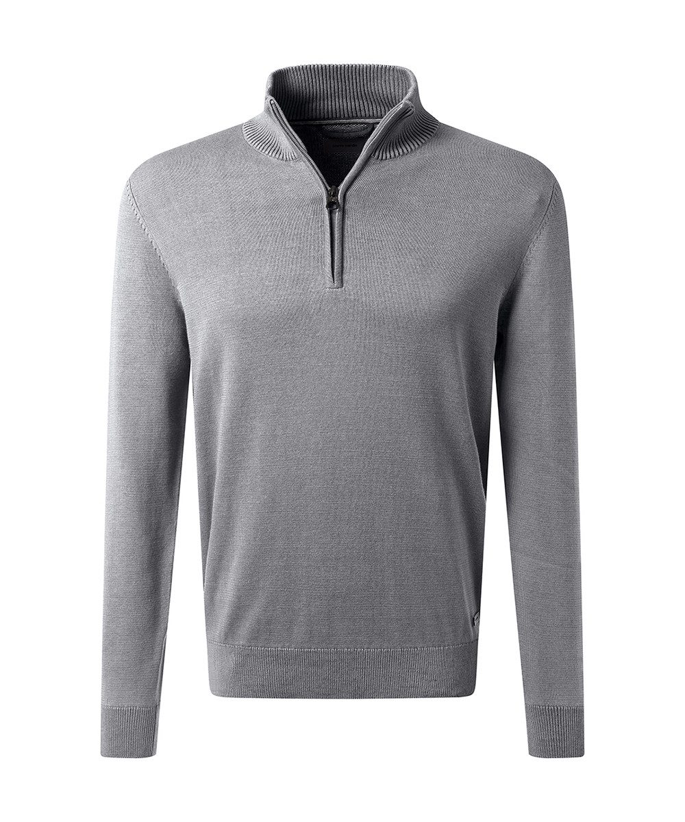 Pierre Cardin Strickpullover mit Troyer Kragen günstig online kaufen