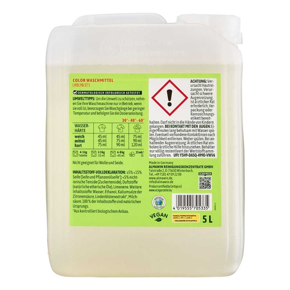 Almawin Waschmittel - Color Lindenblüte Kanister 5L Colorwaschmittel
