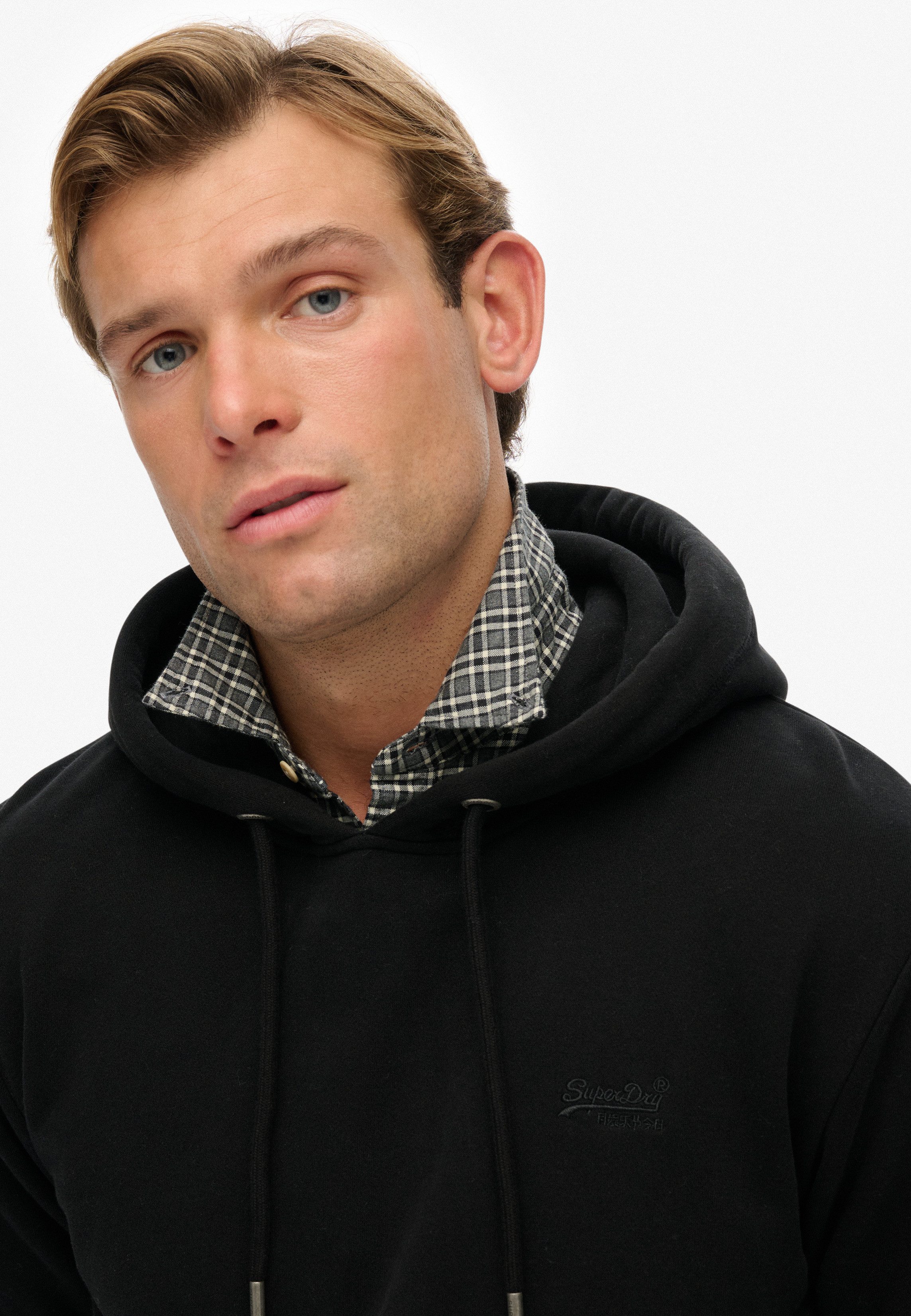 Superdry Kapuzensweatshirt Essential Logo Hoodie Hb Baumwollmischung, loose fit