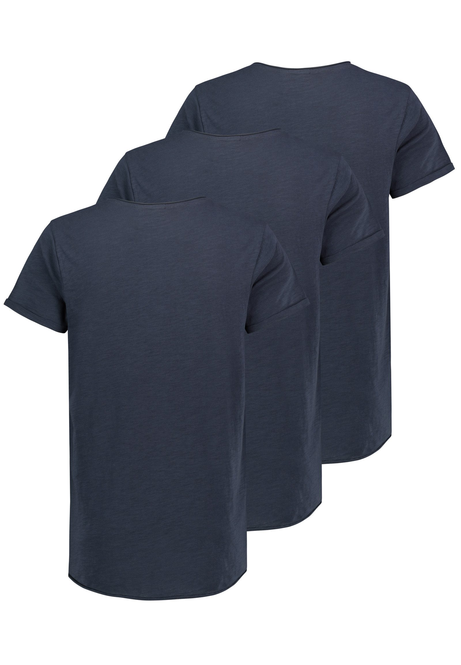SUBLEVEL T-Shirt Kurzarm Rundhals 3er Pack günstig online kaufen