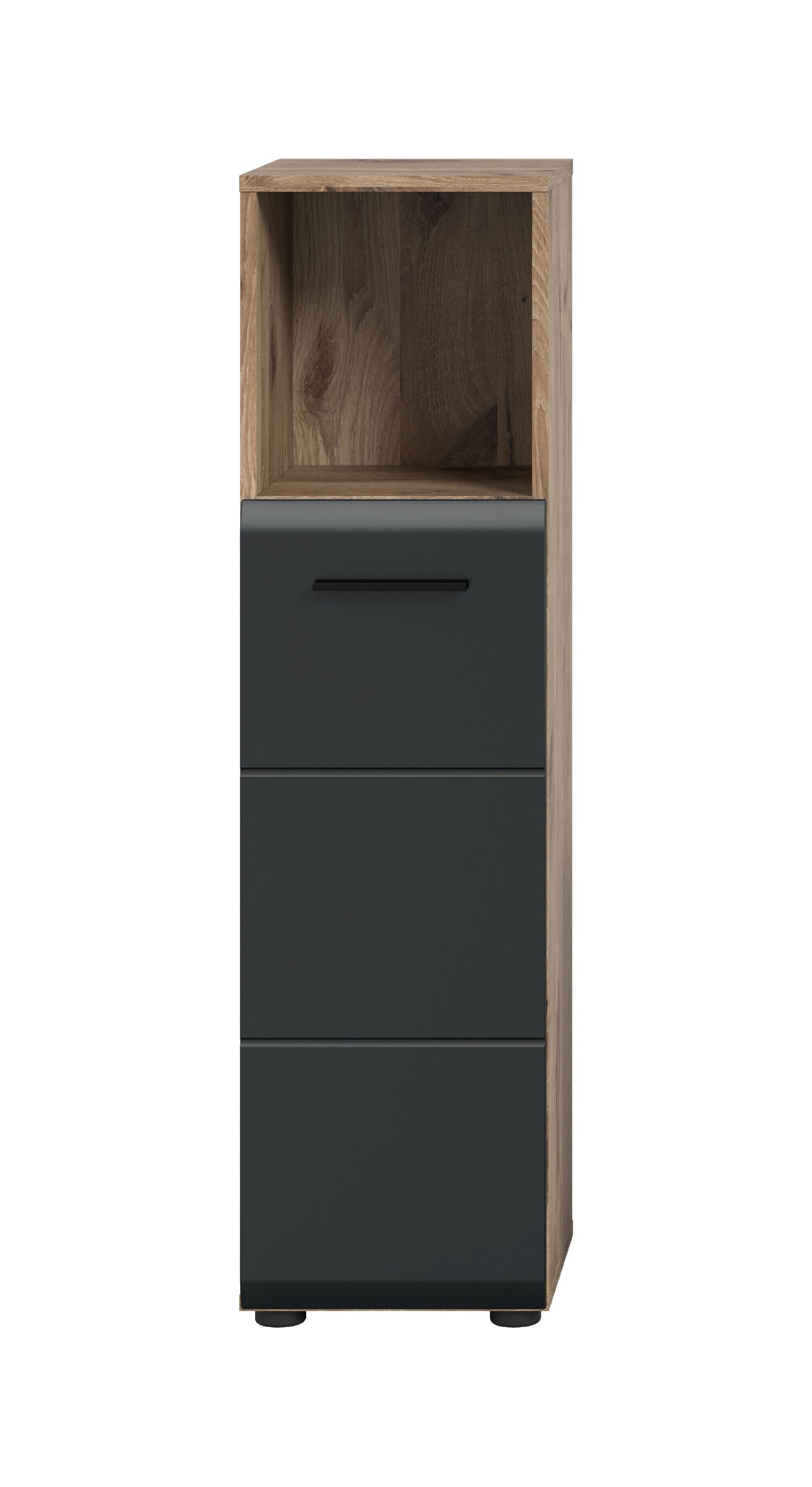 xonox.home Stauraumschrank Nox Oak Nachbildung Melamin beschichtet modern 30x110x30 cm