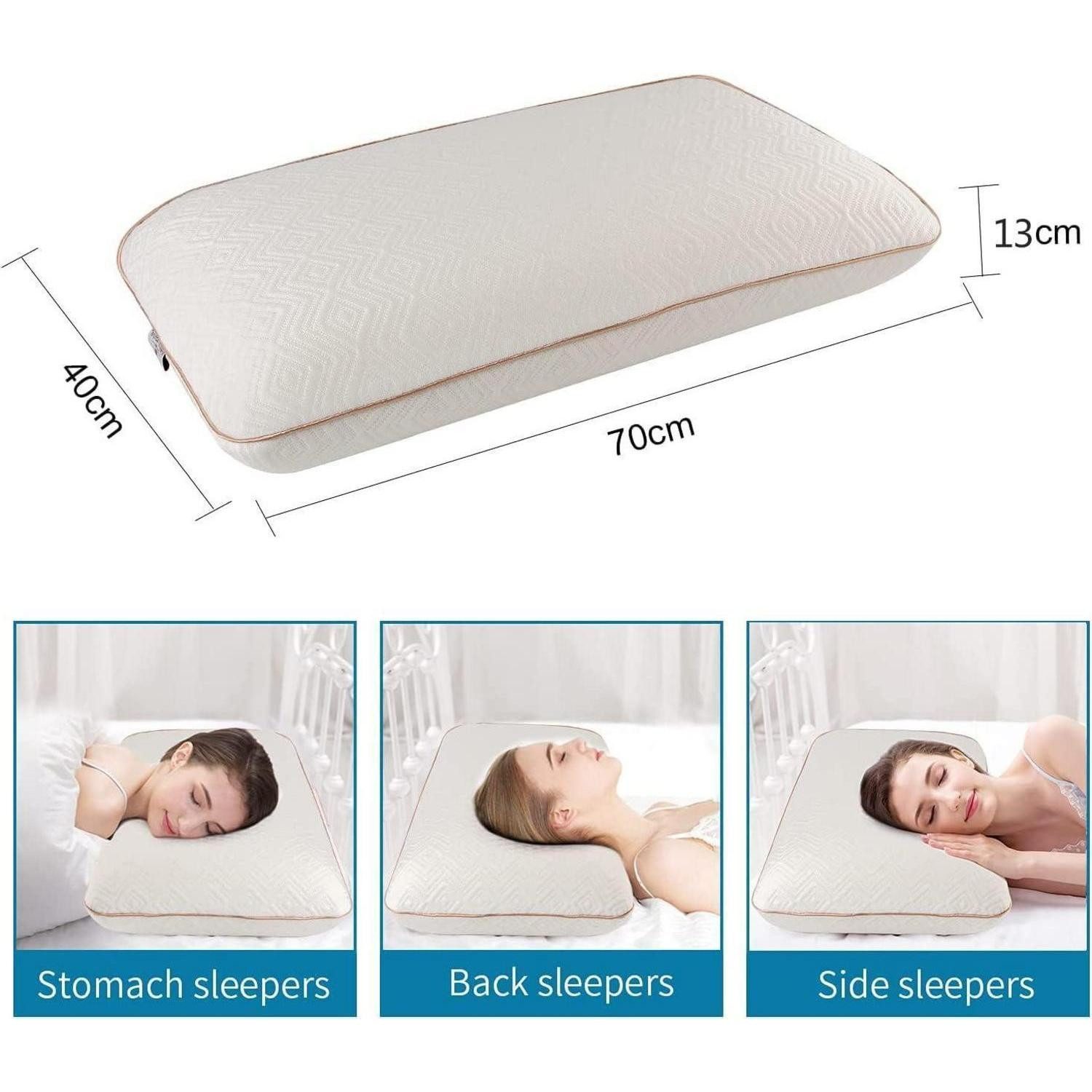 LuxusKollektion Anti-Schnarch Kissen Memory Foam Kopfkissen Nackenkissen Ergonomisches Schlafkissen