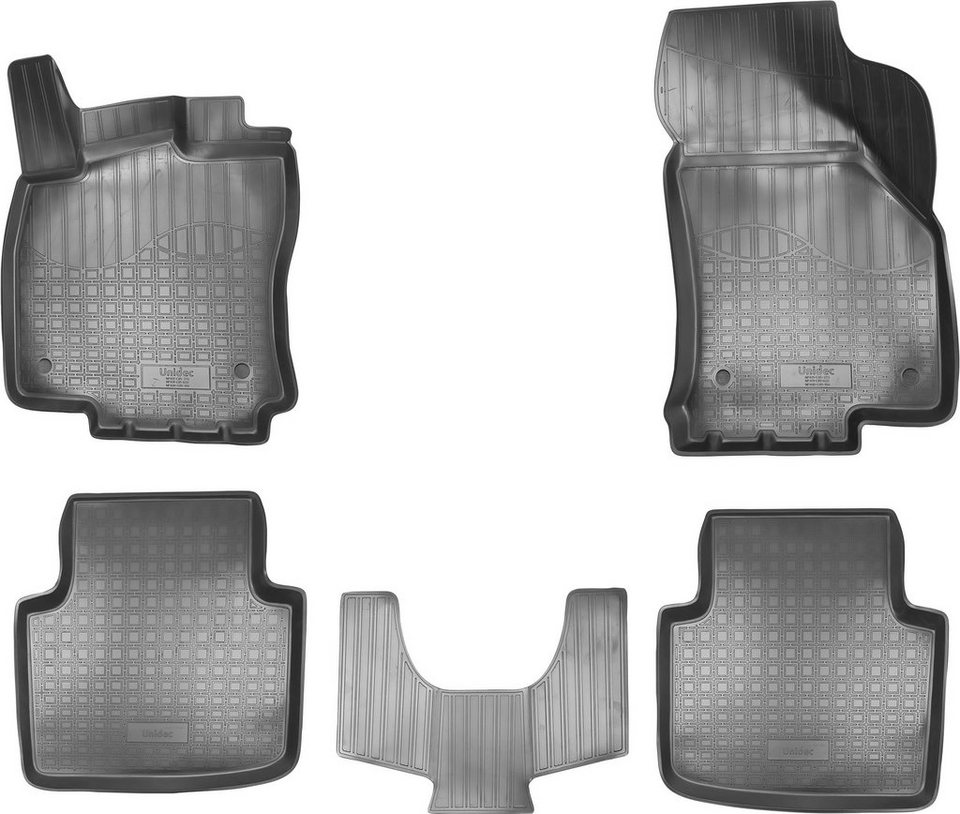 RECAMBO Passform-Fußmatten CustomComforts (4 St), für Skoda Superb, 3V ab  2015, perfekte Passform