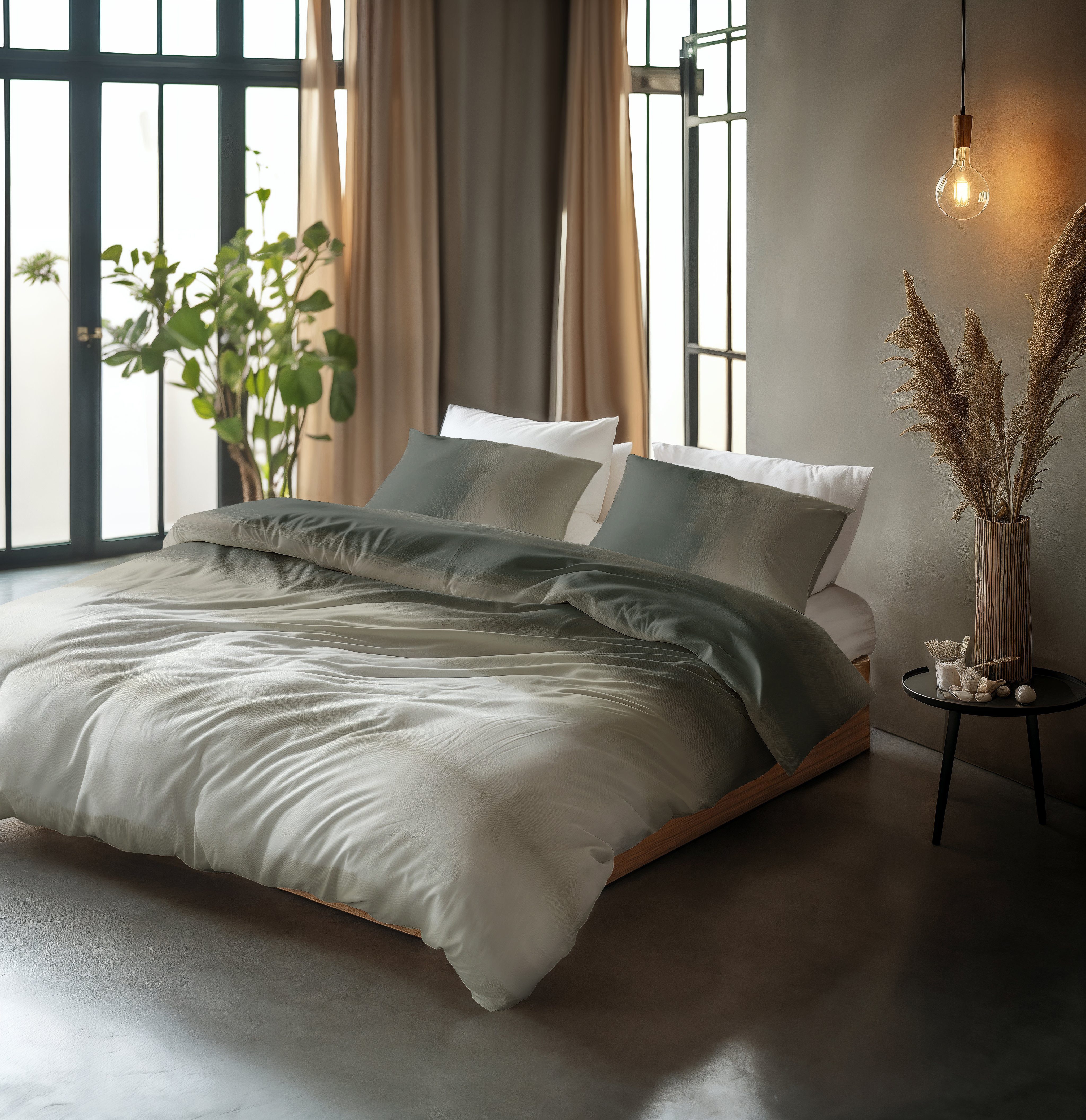 Sitheim® Bettwäsche Eden Baumwolle Bettbezug & Kissenbezüge, Baumwolle, 3 teilig
