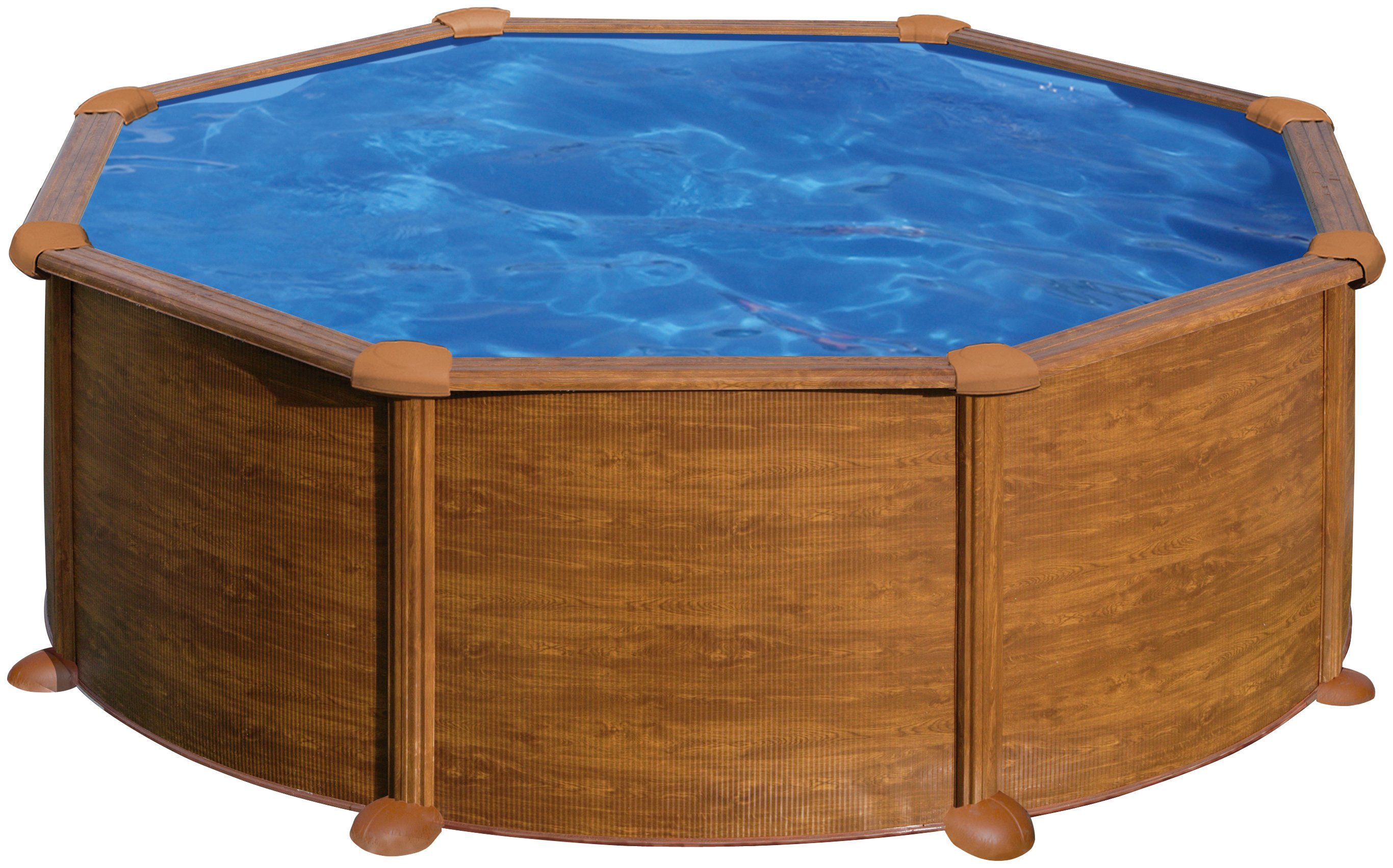 Gre Rundpool Mauritius inkl. Zubehör (Komplett-Set, 7-tlg), Höhe: 132 cm, in versch. Größen erhältlich