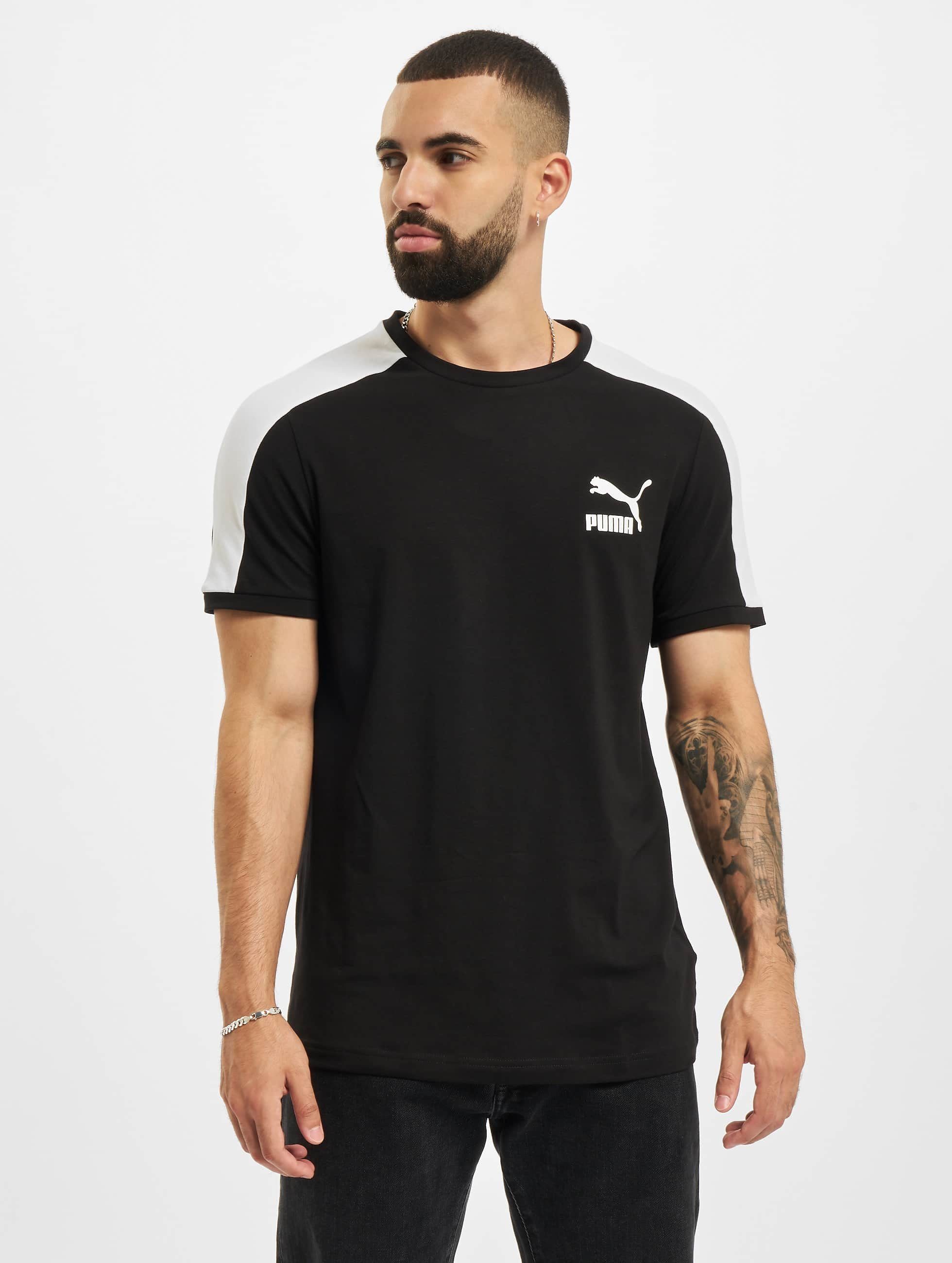 Herren Iconic T7 PUMA Black T-Shirt Puma T-Shirt (1-tlg)