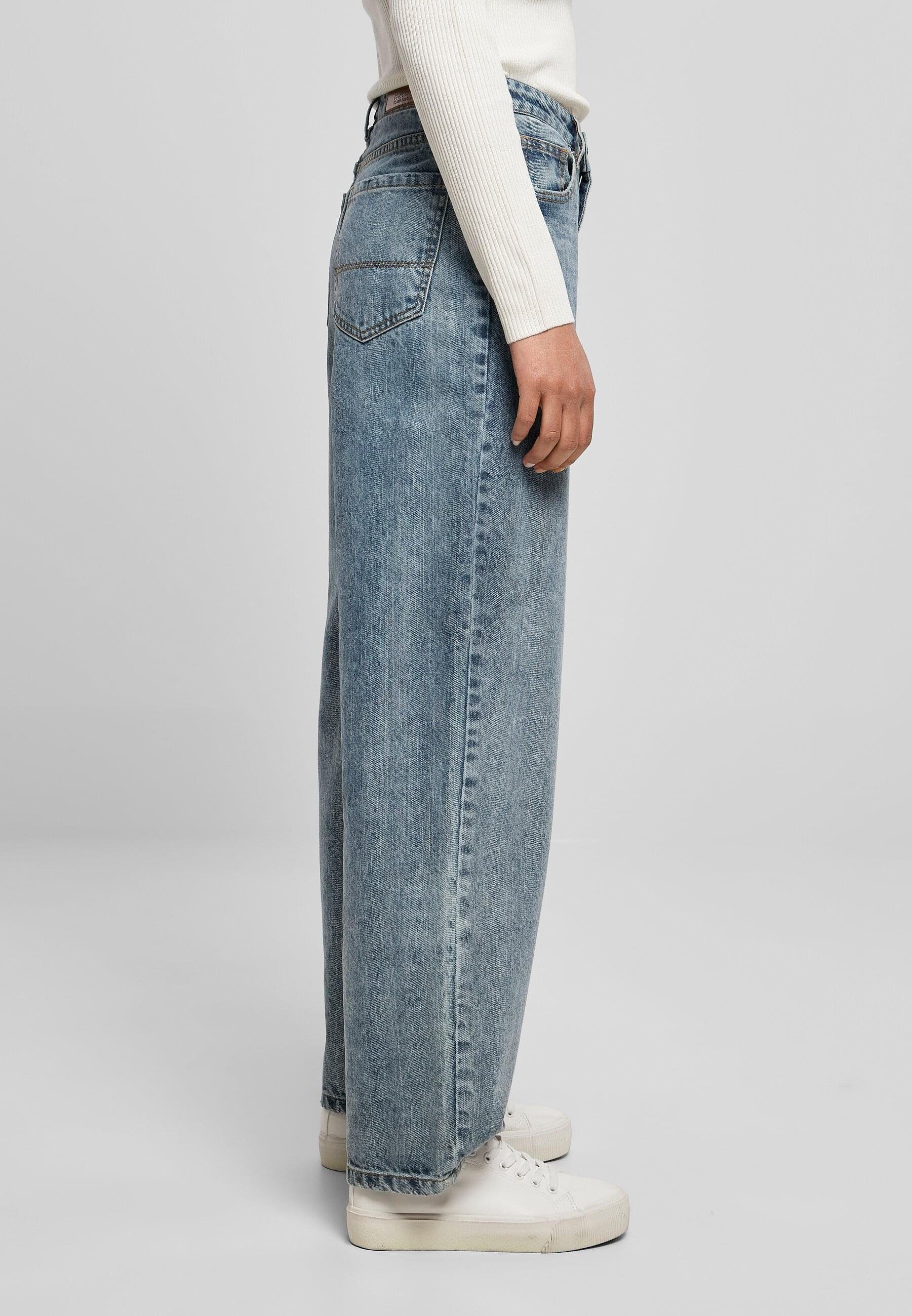 Damen High Denim 90´S Ladies tintedlightbluewashed Waist (1-tlg) Wide Jeans Pants CLASSICS URBAN Bequeme Leg