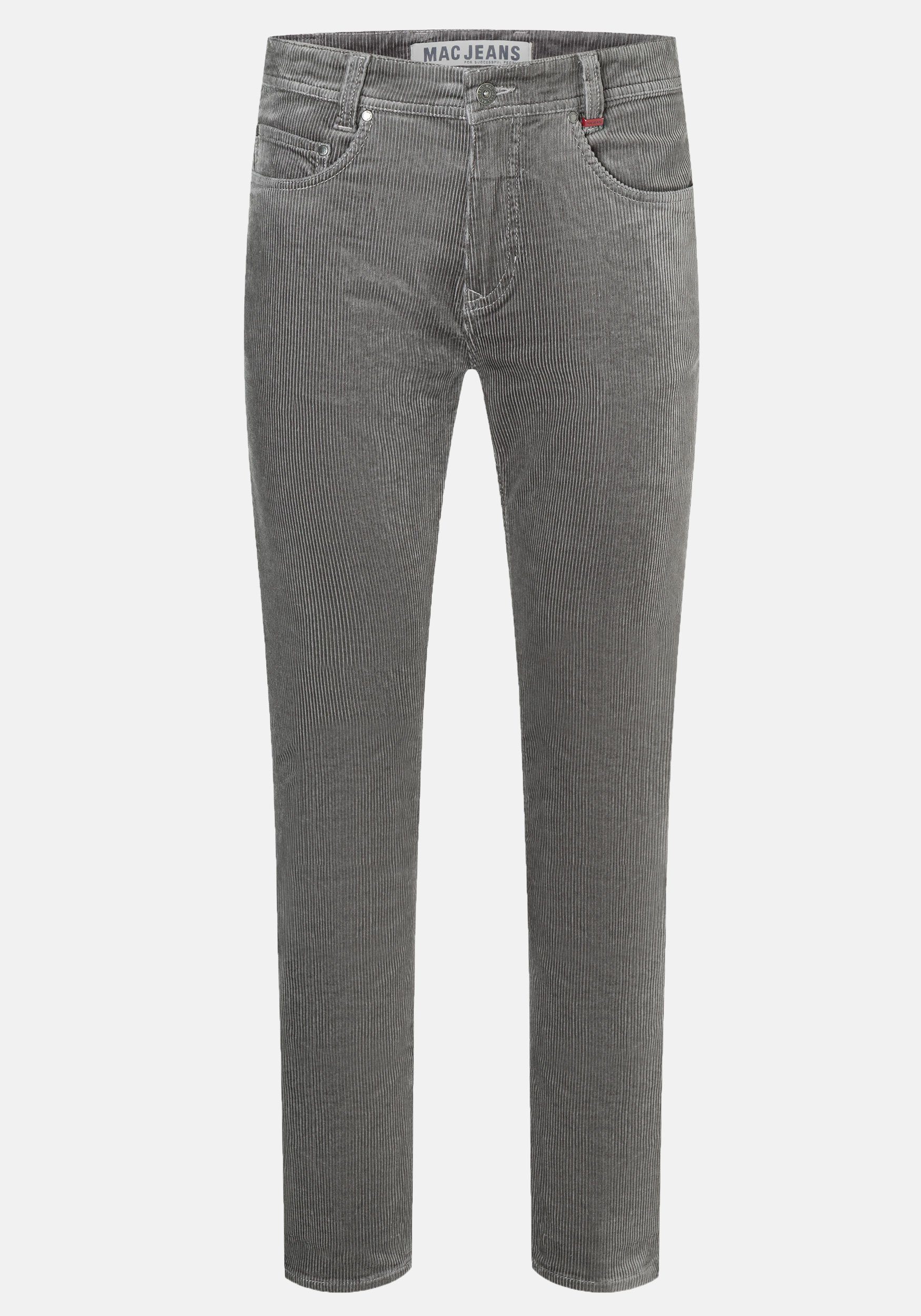 Silver Cordhose weicher Stretchanteil 5-Pocket, mit MAC Arne Grey Cord