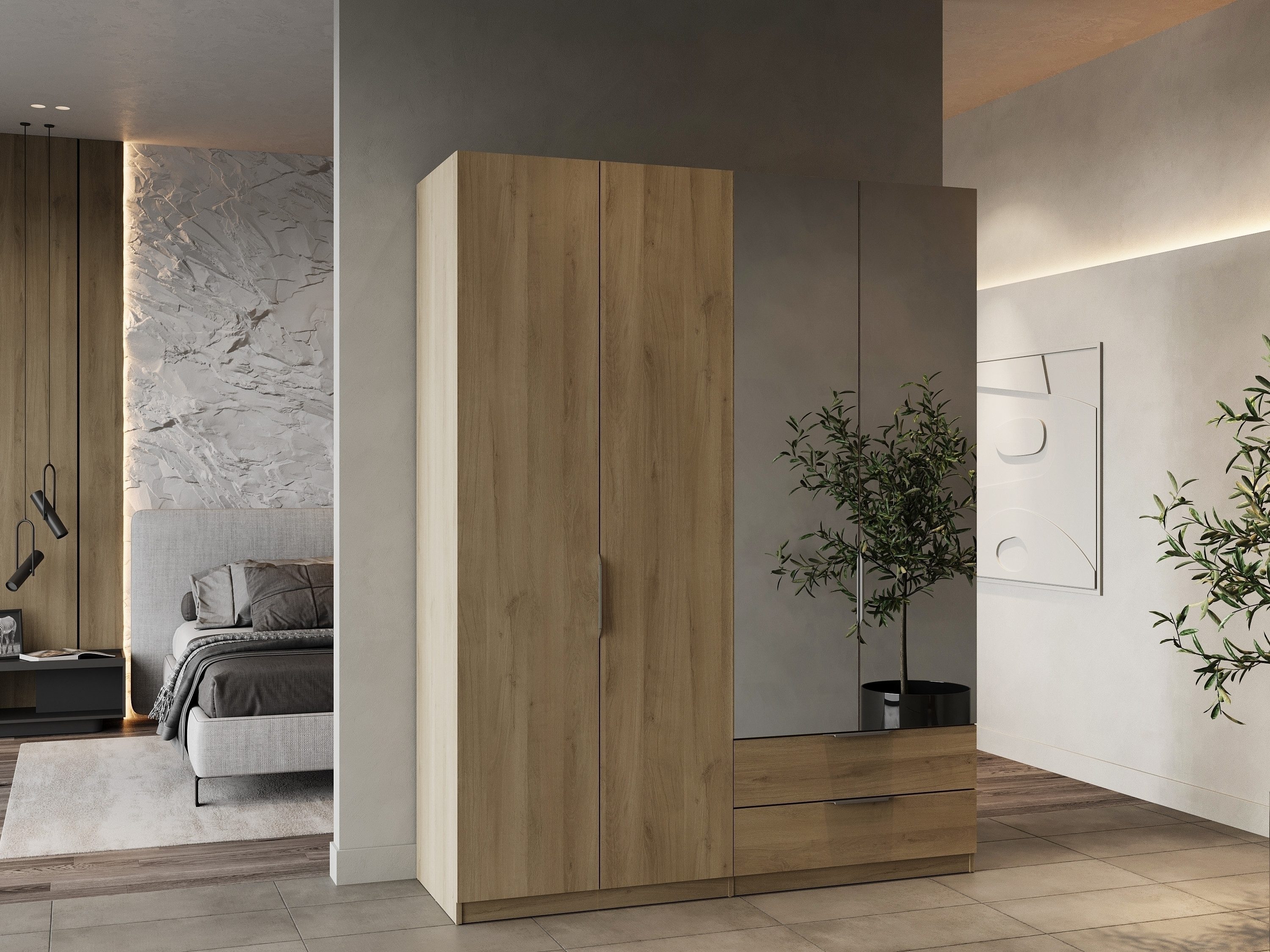 Drehtürenschrank GHOST