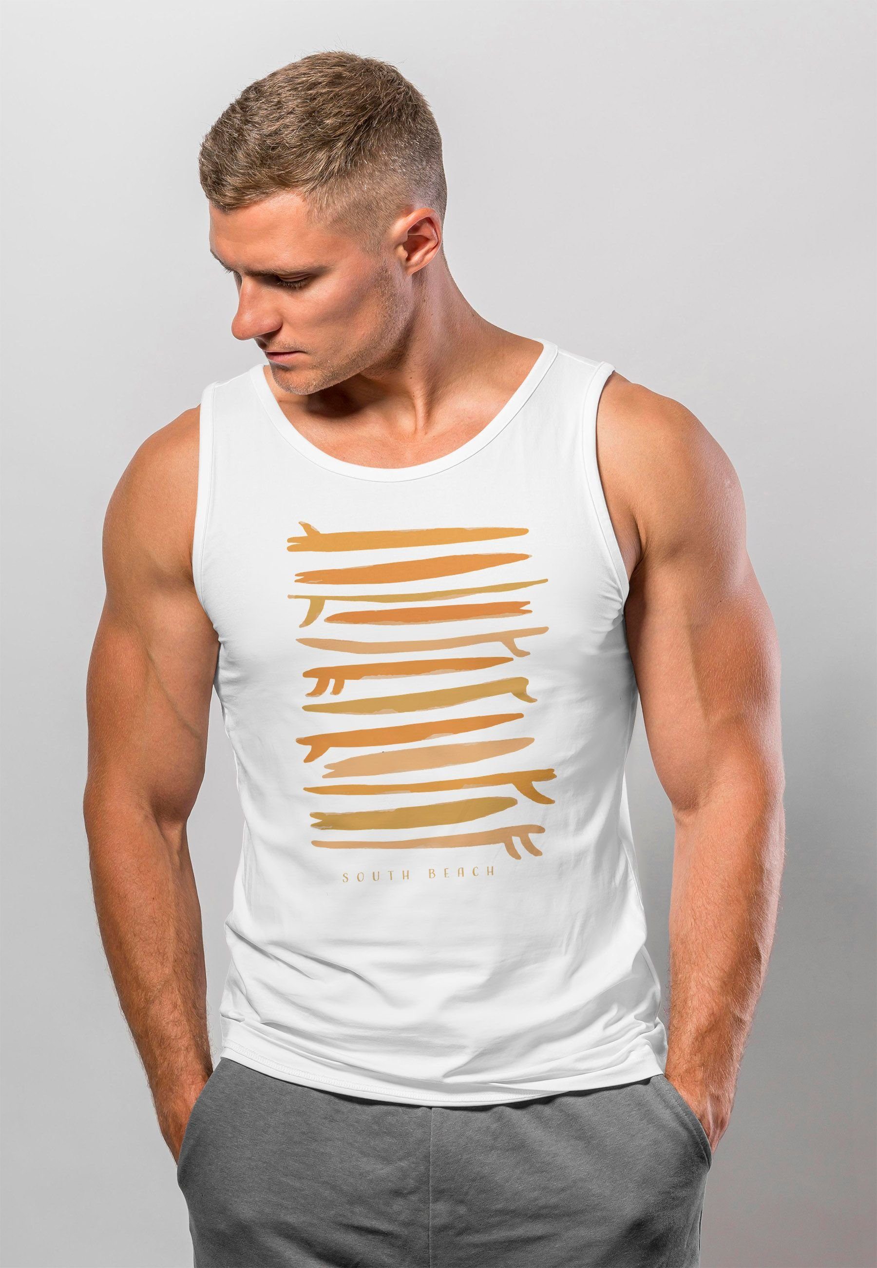 Neverless Tanktop Herren Tank-Top Surfboards South günstig online kaufen