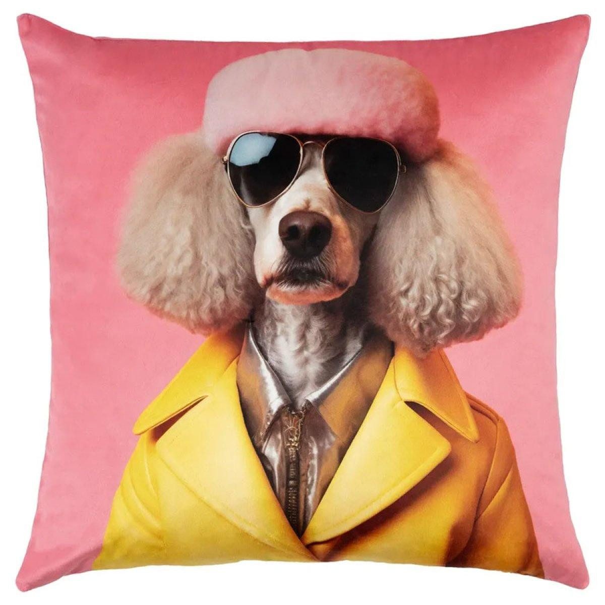 PAD Kissenhülle Kissenhülle Hund Fifi Pink (45x45cm)