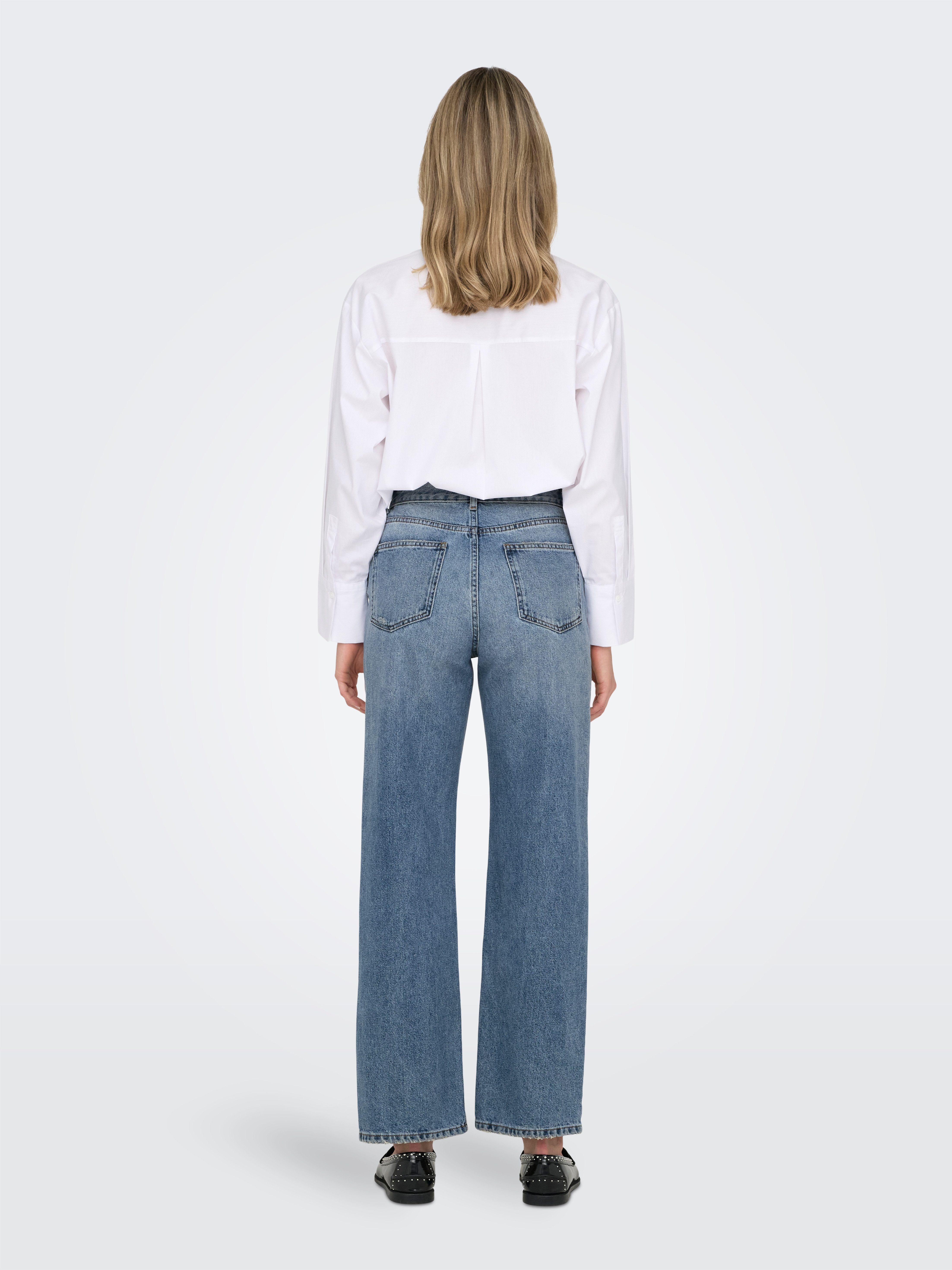 ONLY 5-Pocket-Jeans ONLELLA MW STRAIGHT TAI519 günstig online kaufen