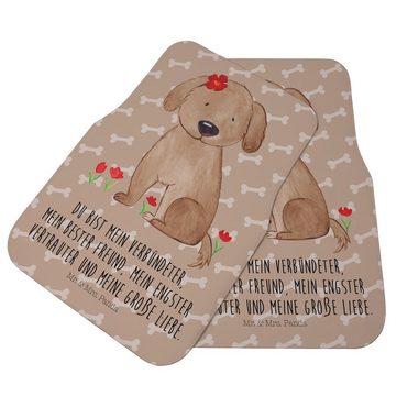 Fußmatte Hund Dame - Hundeglück - Geschenk, Fahrer, Liebe, Hundebesitzer, Hund, Mr. & Mrs. Panda, Höhe: 0.5 mm