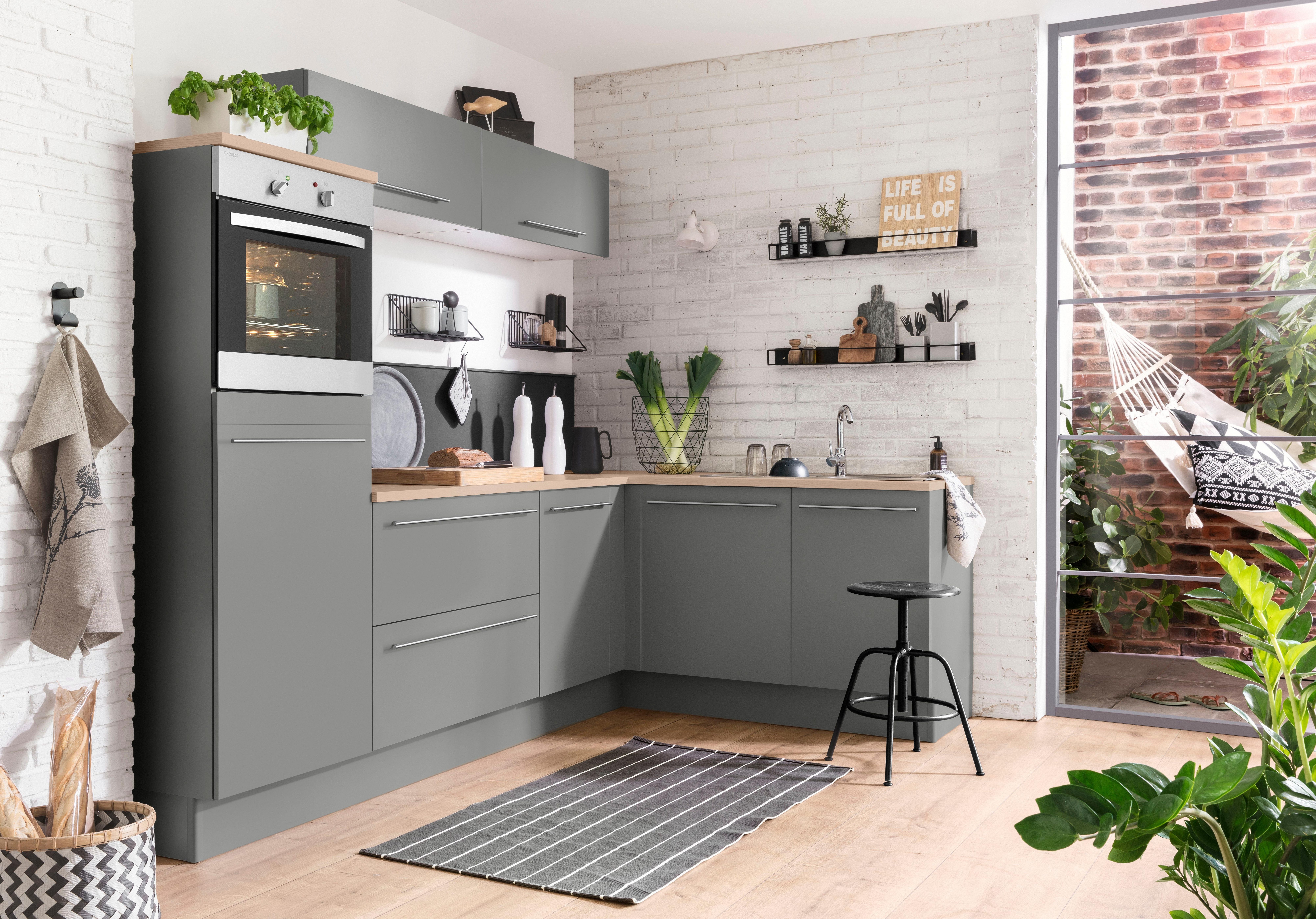 OPTIFIT Winkelküche "Bern", Stellbreite 265x175 cm, wahlweise mit E-Geräten günstig online kaufen