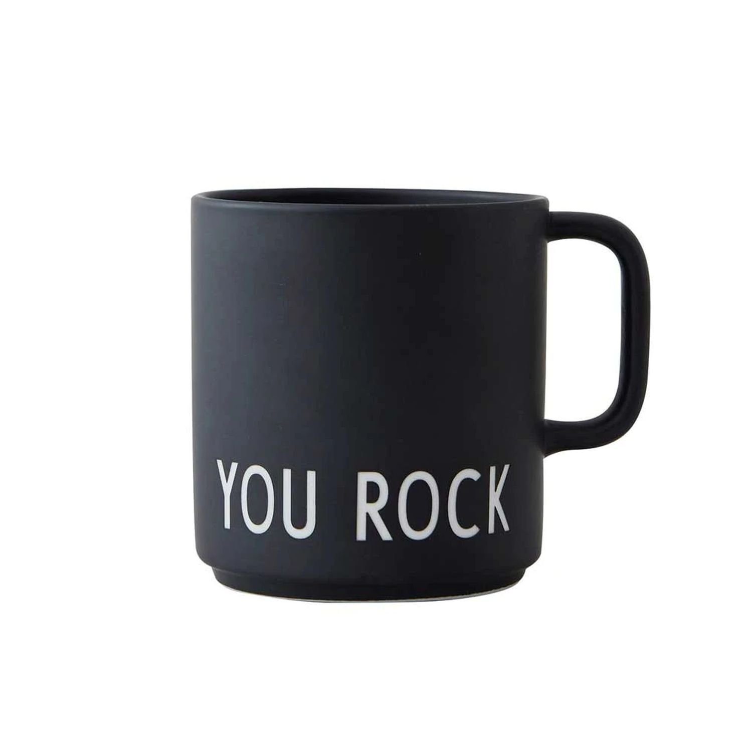Design Letters Tasse Favourite Cup mit Henkel You Rock, Porzellan