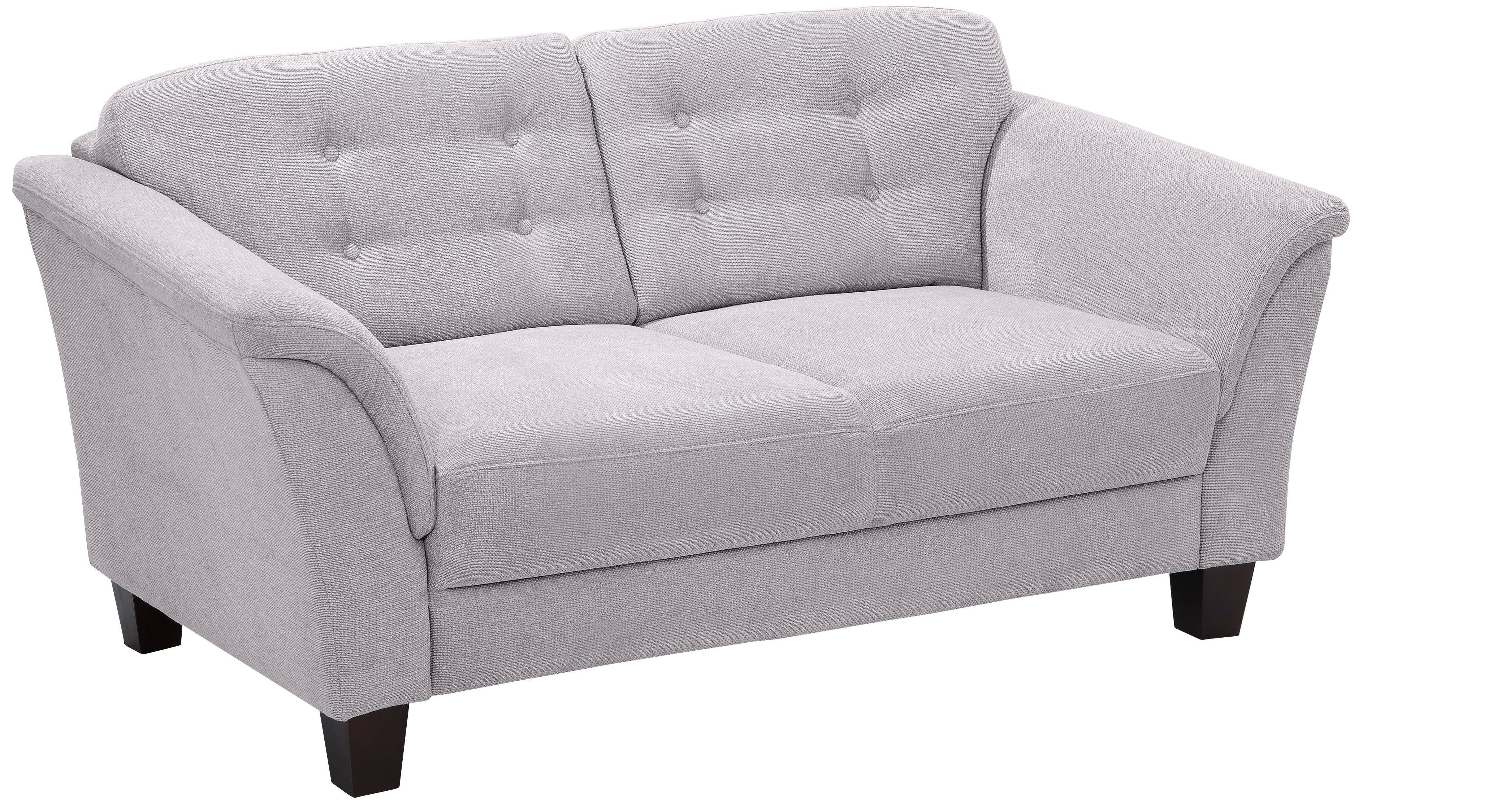 Home affaire 3-Sitzer Trondheim, mit Federkern, Knopfheftung im Rücken, Füße Buche