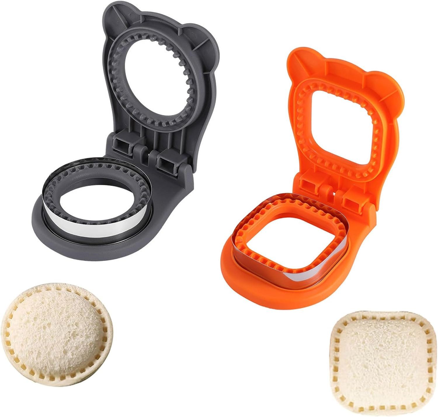 FELIXLEO Ausstechform 2er Sandwich Ausstecher Und Versiegler Für Brot Toast, (1- — Empfehlung für Kekse in