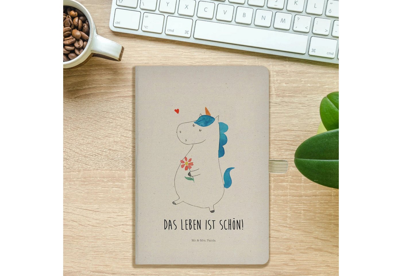 Thumbnail - Mr. & Mrs. Panda Notizbuch Einhorn Spaziergang - Transparent - Geschenk, Schreibheft A5, Freundi Mr. & Mrs. Panda, Inspi...