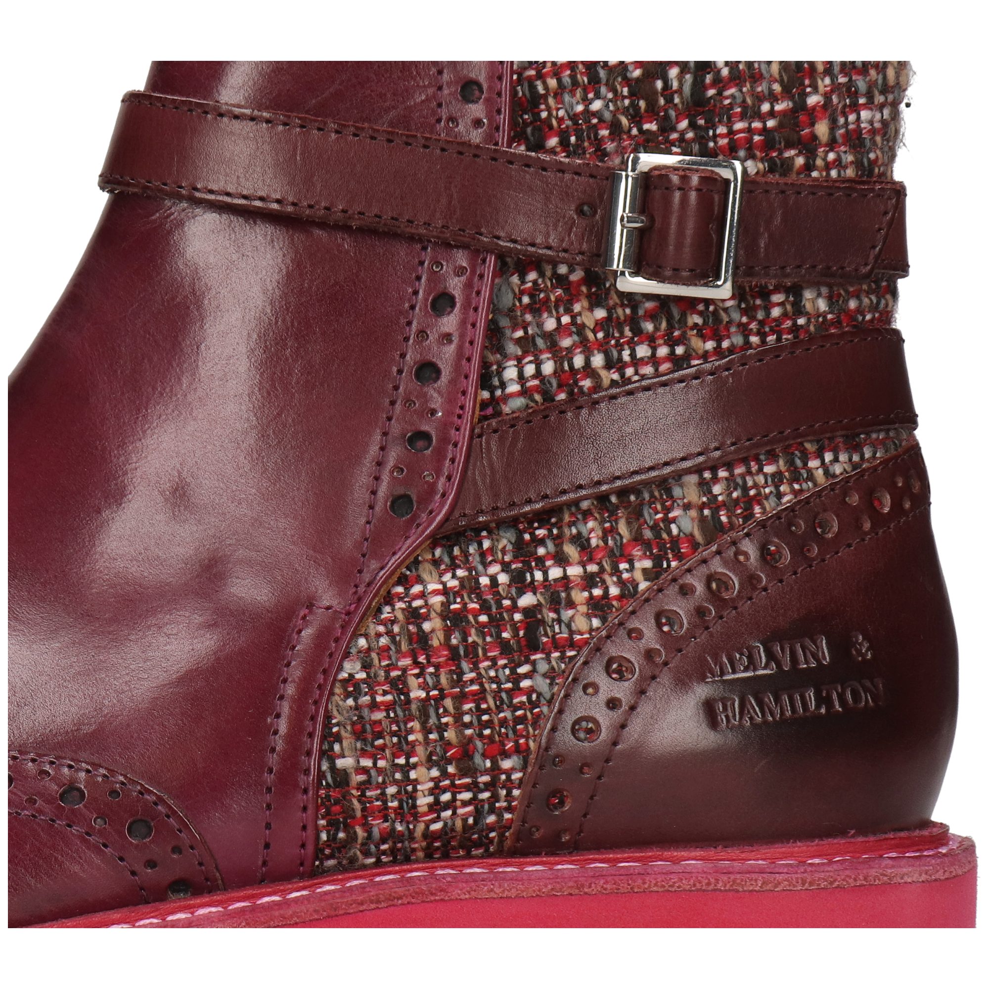 Melvin & Hamilton Selina 25 Leder-Jodhpur Boots für Damen Stiefelette Flache Absätze, Echtes Leder, Vegetabile Gerbung
