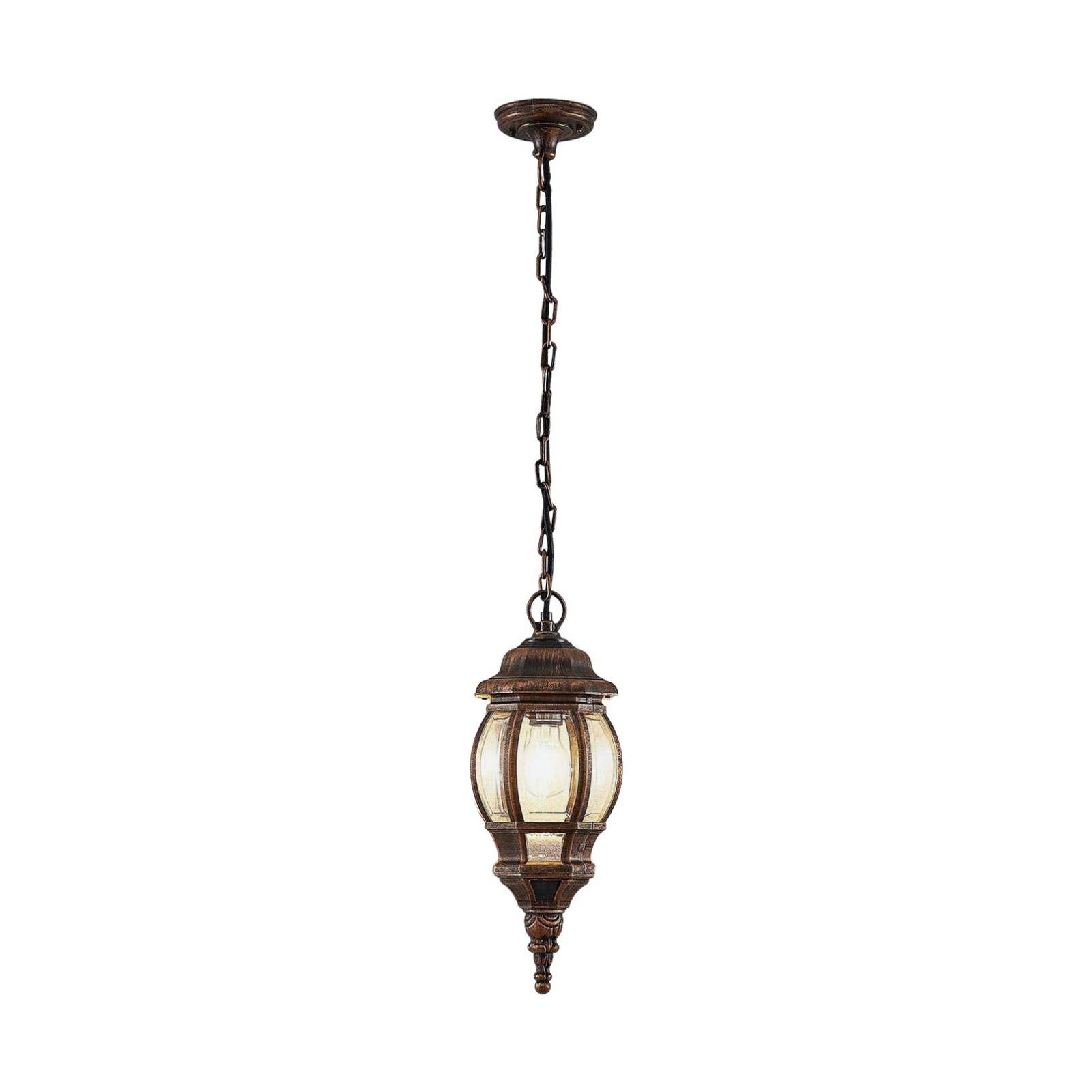Lindby Hängeleuchten Nadesha, Kunststoff Gold / Messing IP44, 1 x 60 W