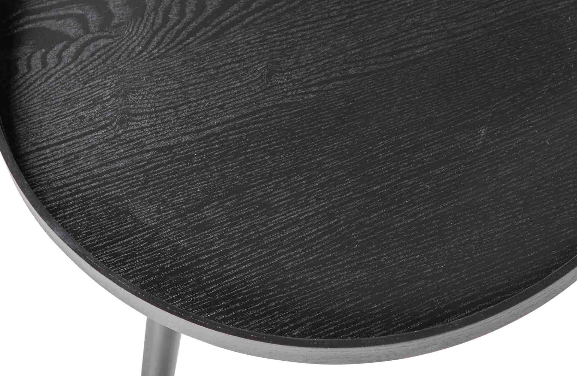 WOOOD Beistelltisch Mesa aus Holz, Schwarz, günstig online kaufen