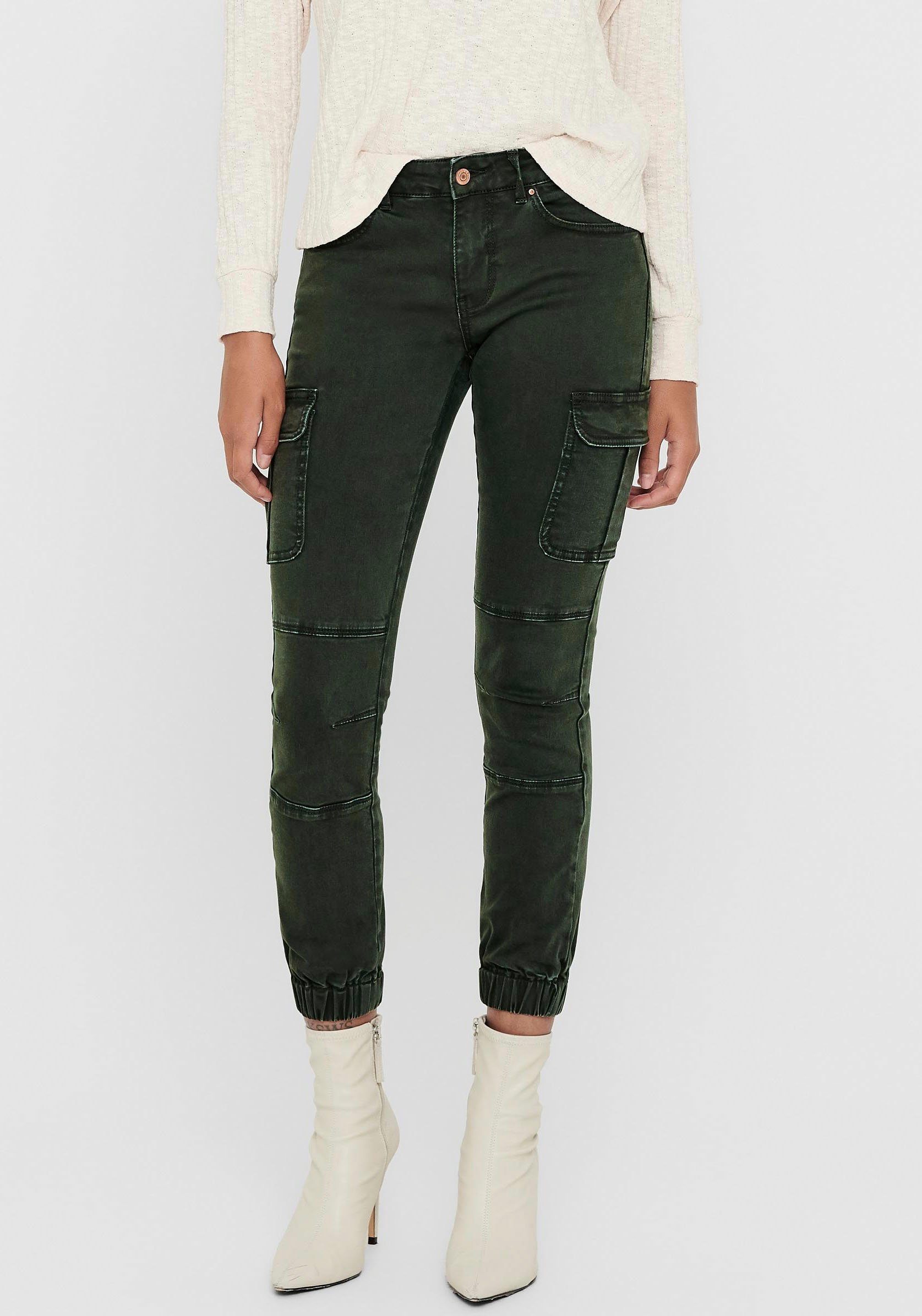 ONLY Cargohose ONLMISSOURI REG ANK CARGO PNT NOOS mit Stretchsäumen – Bild 2 von 5