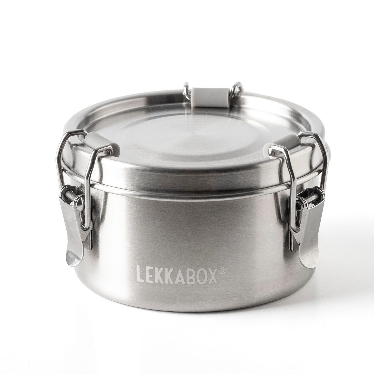 LEKKABOX Lunchbox Clipsy Edelstahldose, 400ml - auslaufsichere Kinder Brotdose Sanckbox, Auslaufsicher – selbst bei saftigem Obstsalat & flüssigem Joghurt