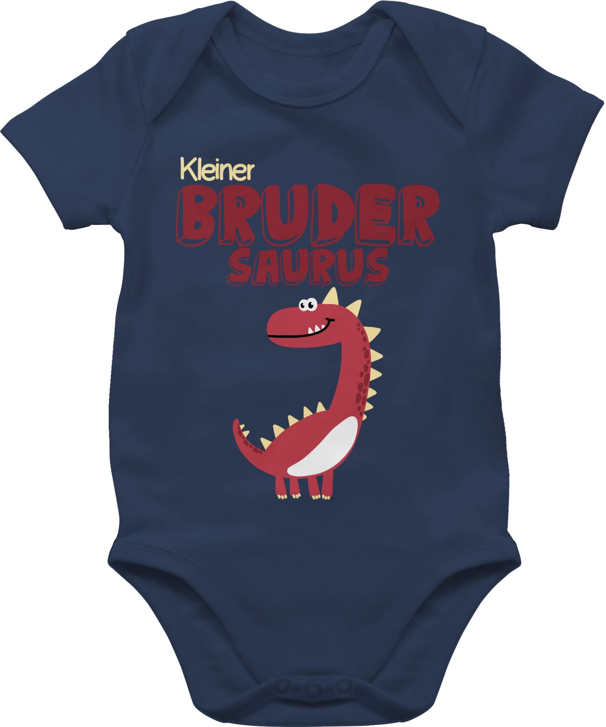 Brudersaurus Kleiner Kleiner Bruder Blau Shirtracer Navy 1 Shirtbody