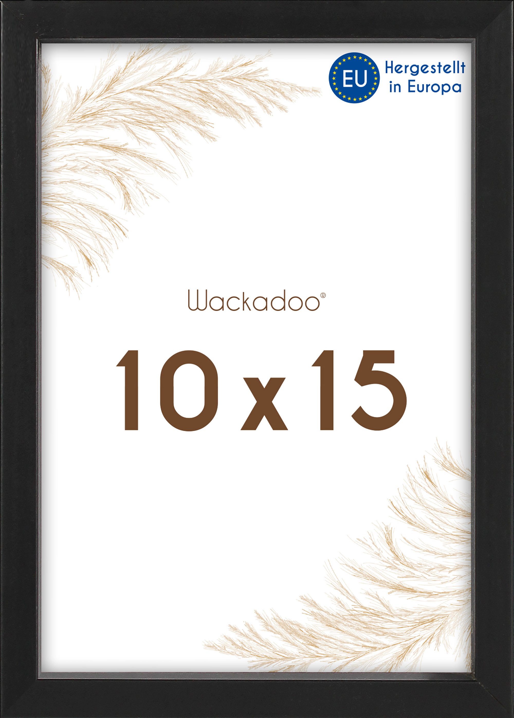 Wackadoo Living Bilderrahmen Holzbilderrahmen mit Glas für Einzelbilder div günstig online kaufen