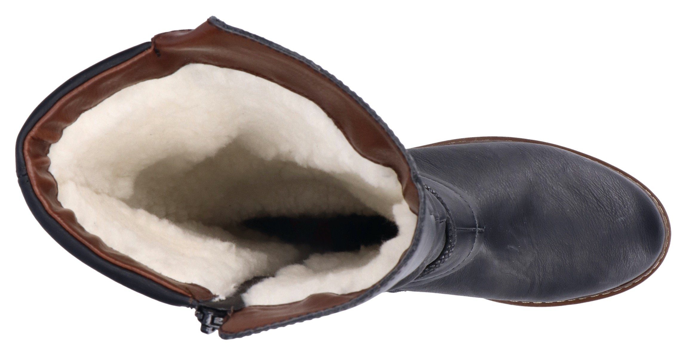 Rieker Winterstiefel, Langschaftstiefel, Blockabsatz, mit Rieker-TEX-Membran