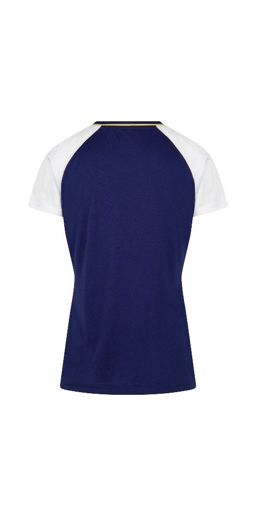 VICTOR Trainingsshirt T-44100 B (100% rec. Polyester) dunkelblau/weiss Damen