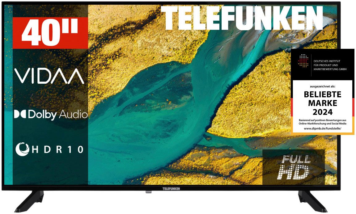 Telefunken D40F900M8CWI LED-Fernseher (100 cm/40 Zoll, Full HD, Smart-TV)