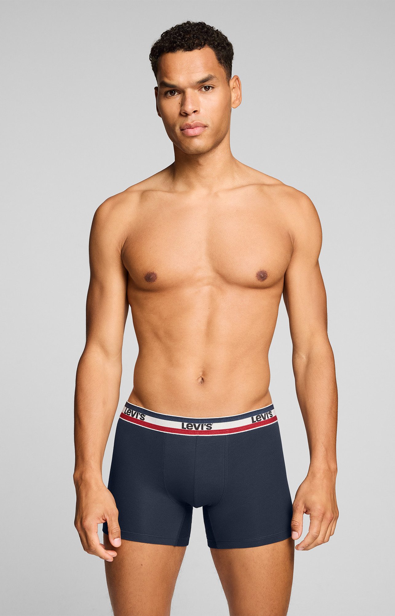Levi's® Boxershorts LEVIS MEN REPEAT SPW LOGO BOXER BRIEF (2er Pack) ohne Eingriff, elastischer Logobund, Baumwoll-Mix