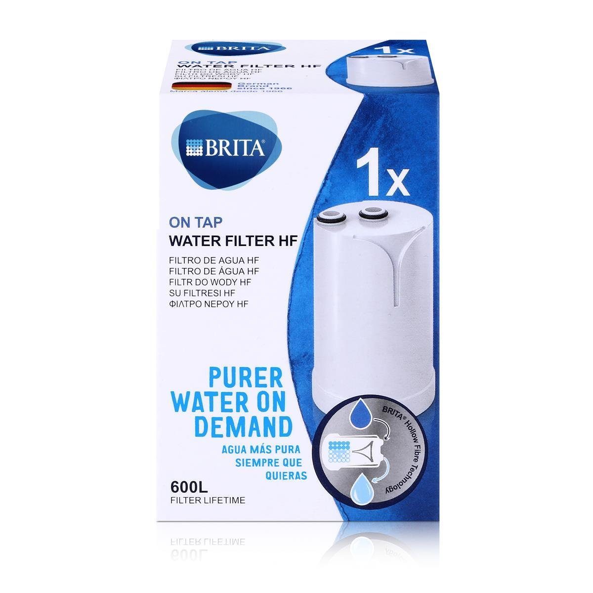 BRITA Wasserfilter BRITA On Tap Wasserfilter HF, Weiß Filterlebensdauer bis 600 Liter (1er Pack)