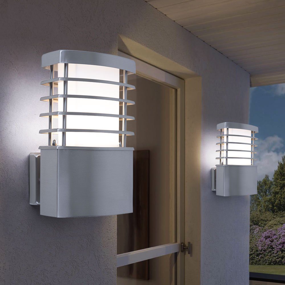 etc-shop Außen-Wandleuchte, Leuchtmittel nicht inklusive, Wandleuchte Außen Hoflampen Wandlampe Gartenleuchte Wand