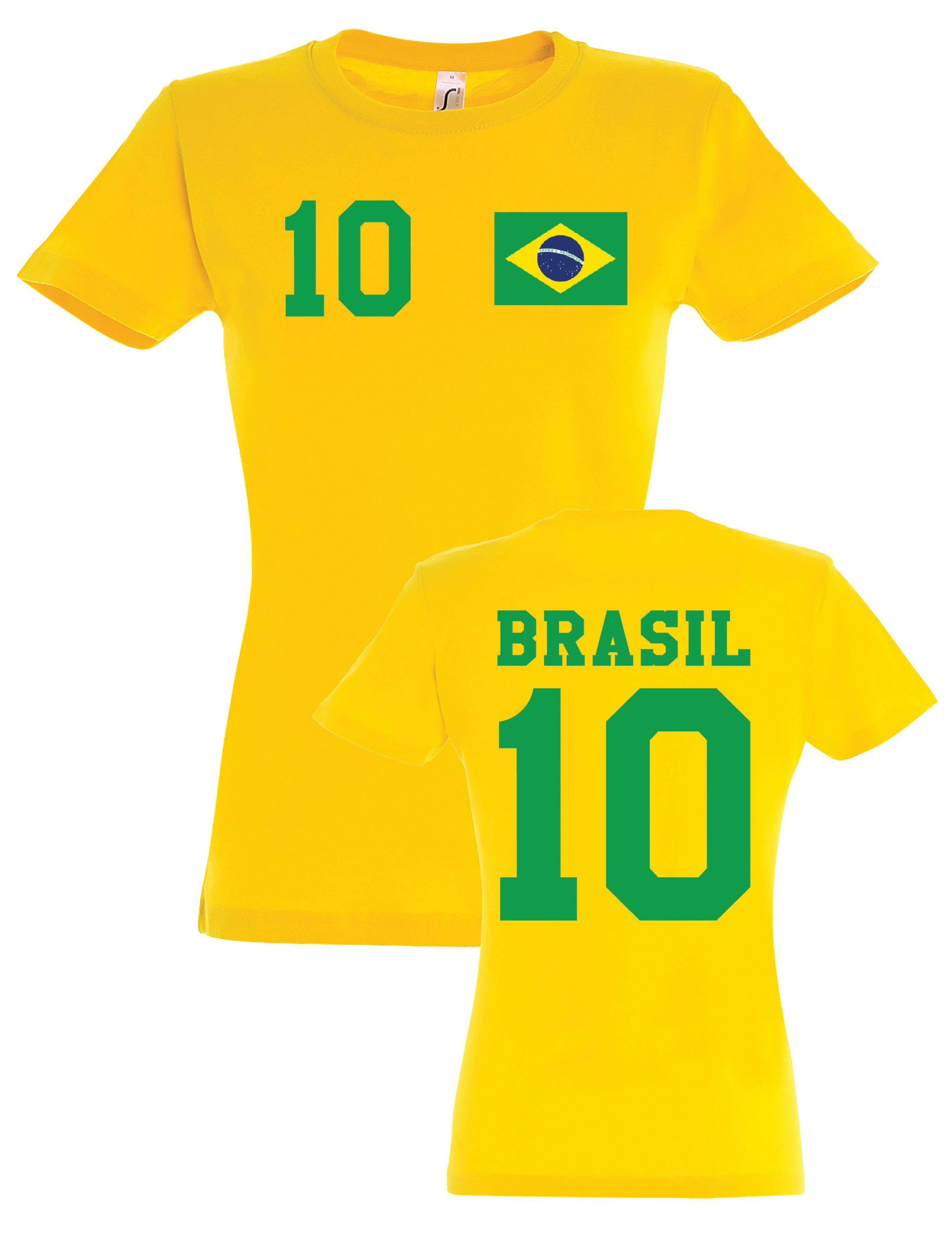 Youth Designz T-Shirt Brasilien Damen T-Shirt mit trendigem Motiv