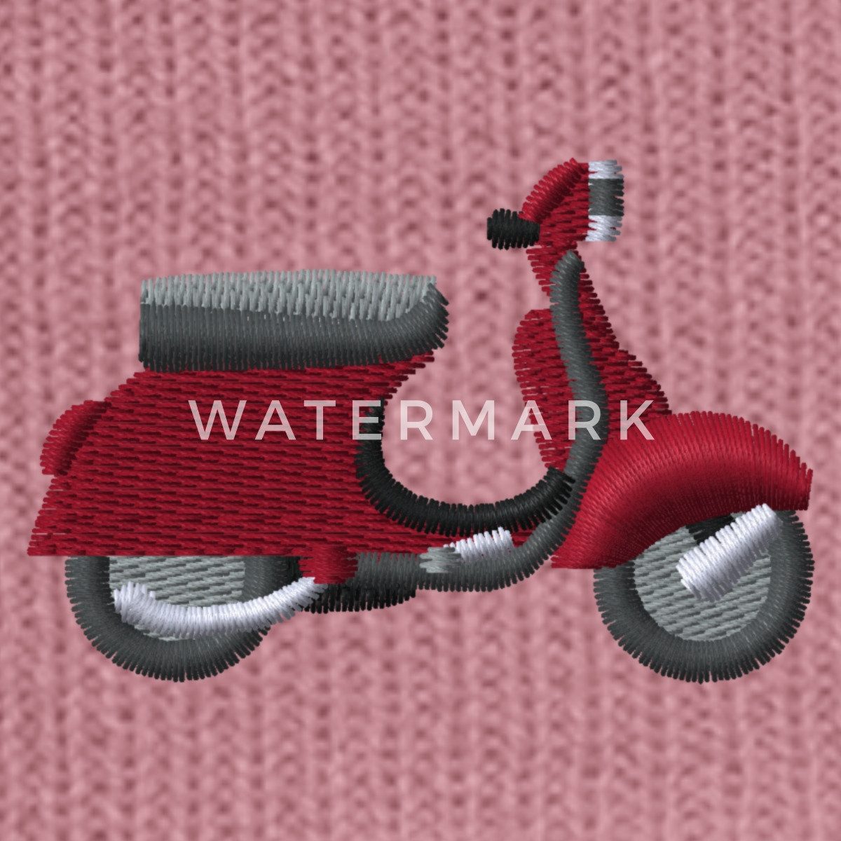 Spreadshirt Beanie Motorroller Stickerei Bestickte Wintermütze (1-St)