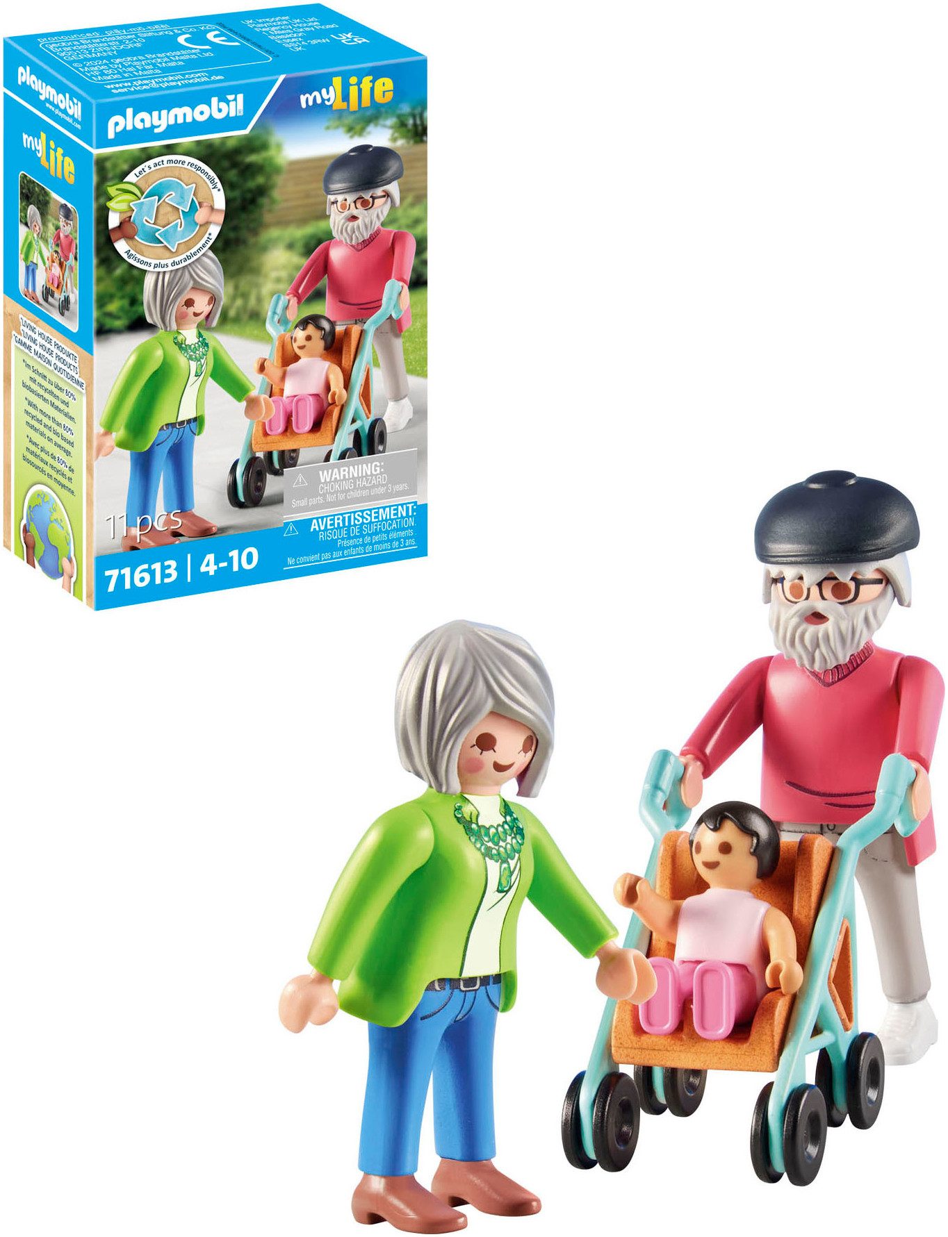 Playmobil® Großeltern mit Baby (71613), myLife Konstruktions-Spielset, (11 günstig online kaufen