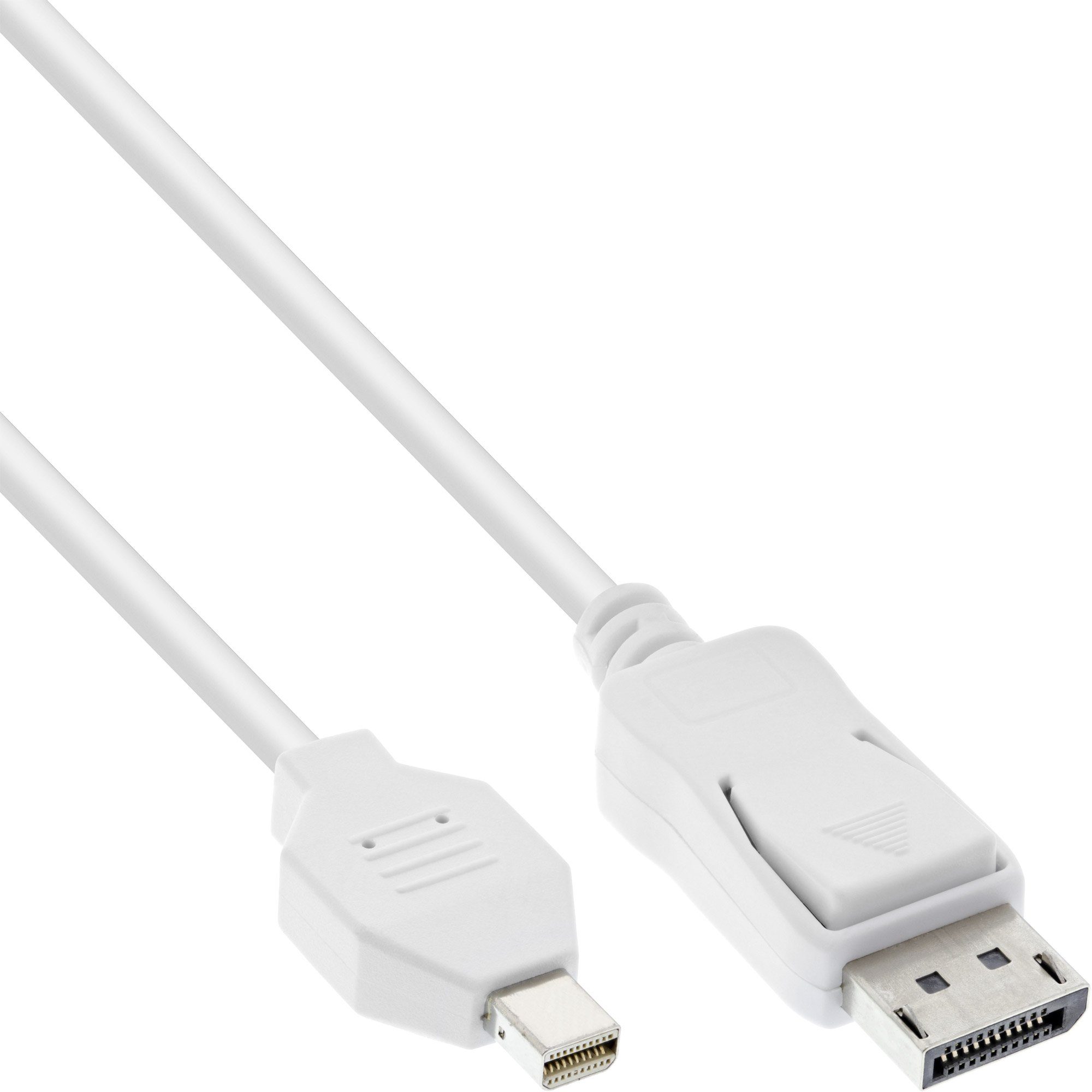 InLine® Mini DisplayPort zu DisplayPort Kabel, weiß, 5m Computer-Kabel