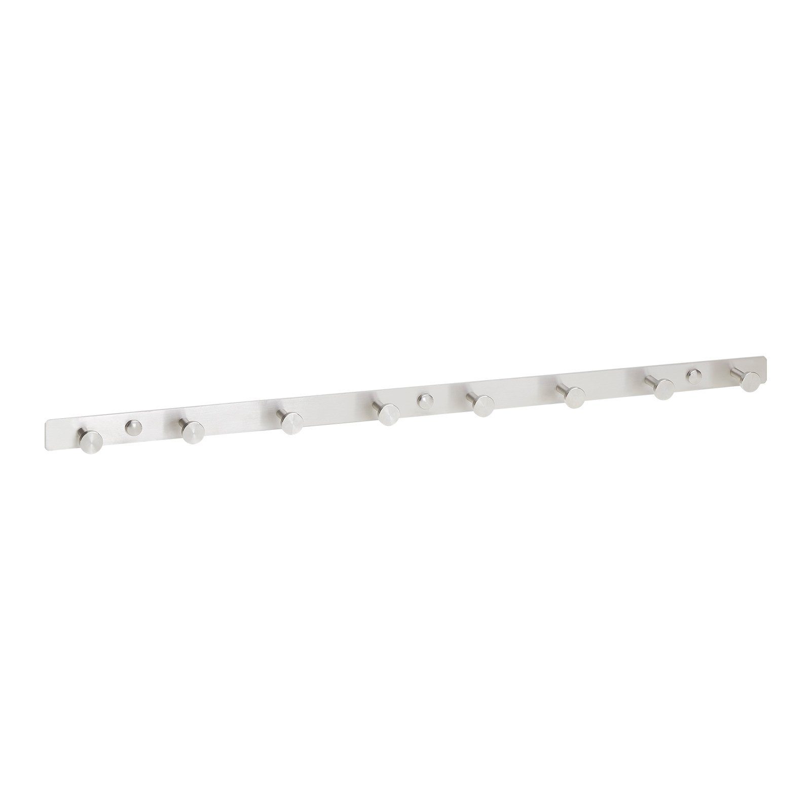 SO-TECH® Garderobenleiste Hakenleiste JOEL echt Edelstahl Garderobenhaken Wandhaken (1 St), mit 8 Haken - Länge 610 mm