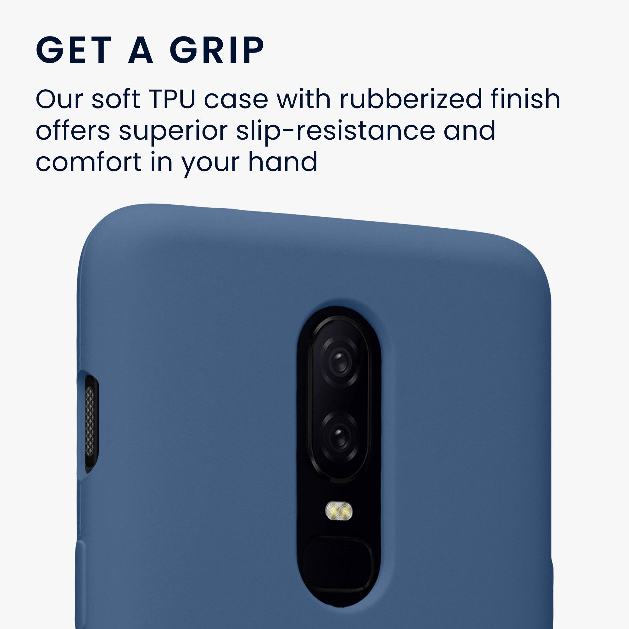 kwmobile Handyhülle Handyhülle für OnePlus 6 Hülle, Weiches Handy Silikon Case - Schutzhülle Cover