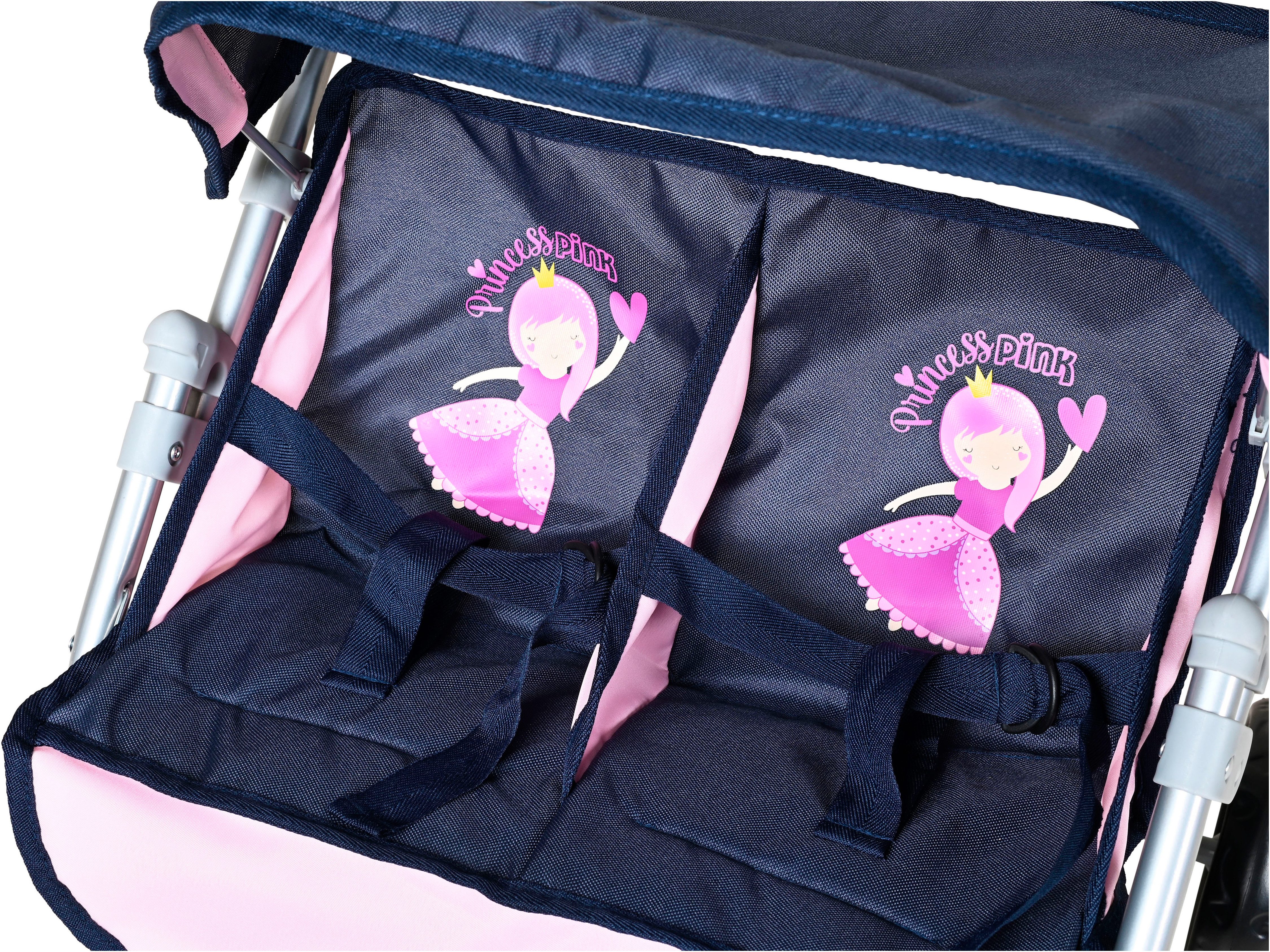 Knorrtoys® Puppen-Zwillingsbuggy Duo - princess blue