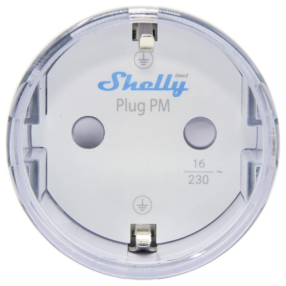 Shelly Shelly Plug PM Gen3 White Shelly Funk-Steckdose Wi-Fi, Bluetooth Smart-Home-Zubehör – Bild 3 von 5
