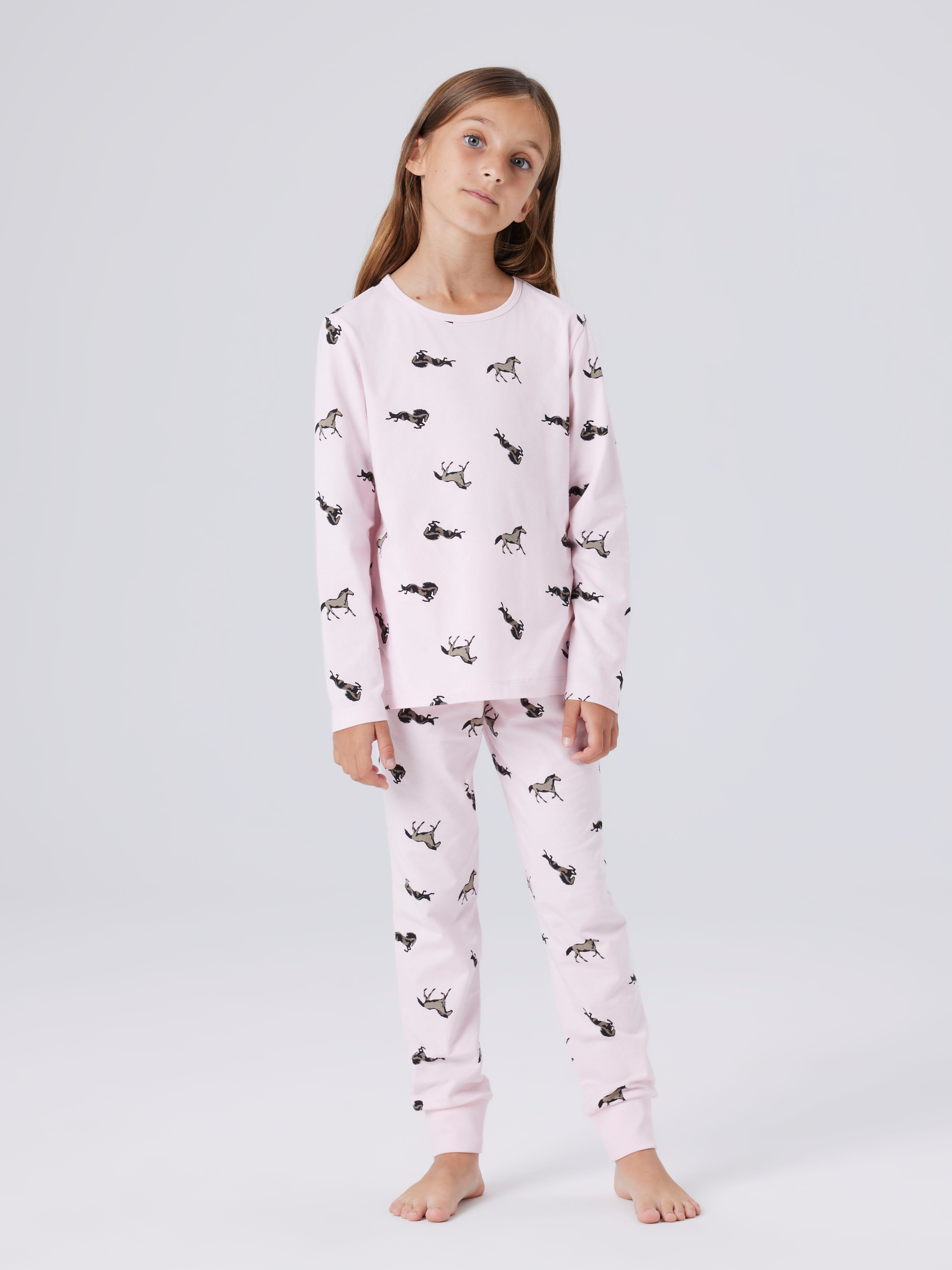 Name It Schlafanzug NKFNIGHTSET BALLERINA HORSE NOOS (Set, 2 tlg)