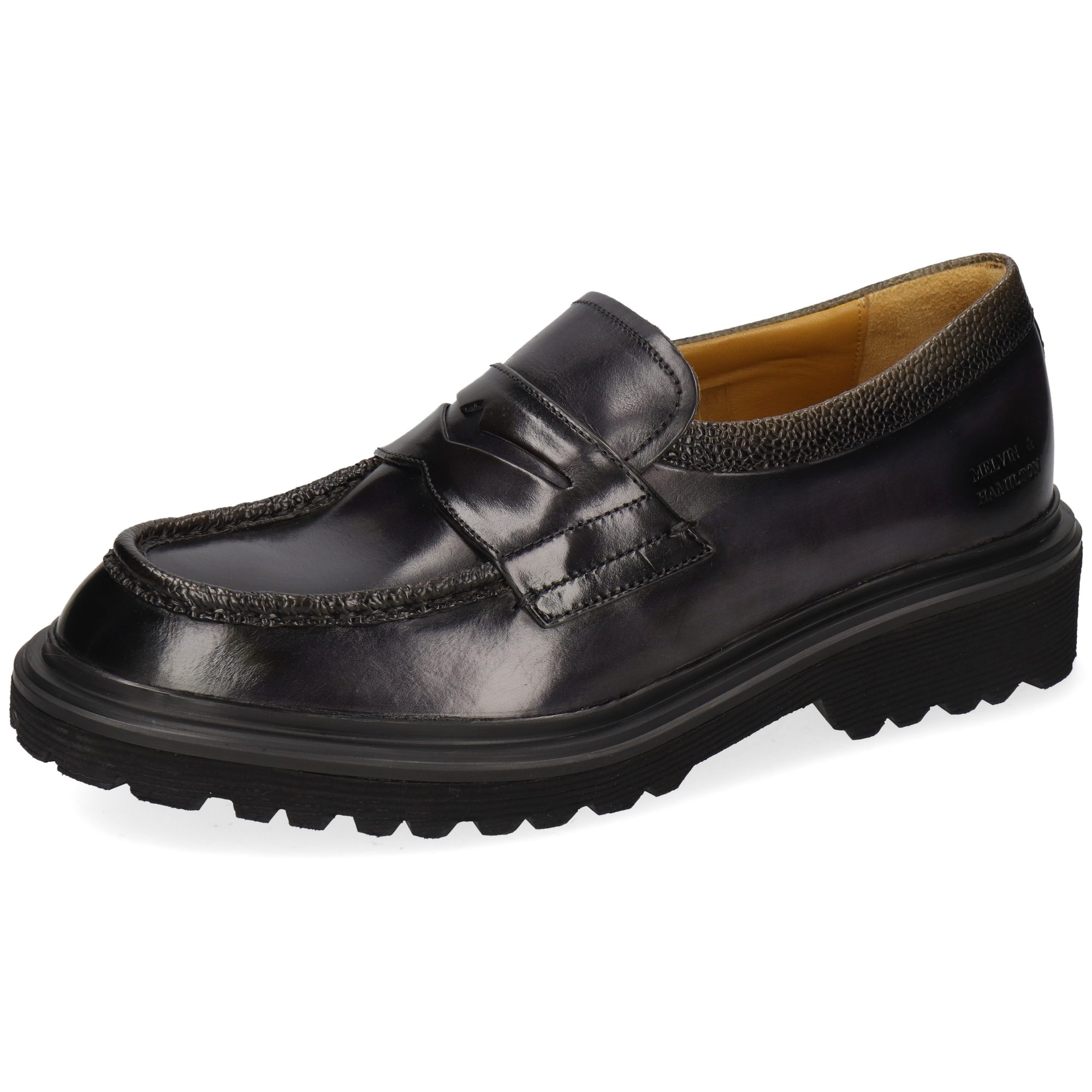Melvin & Hamilton Matteo 1 Leder-Loafers für Herren Loafer Flache Absätze, Echtes Leder, Vegetabile Gerbung