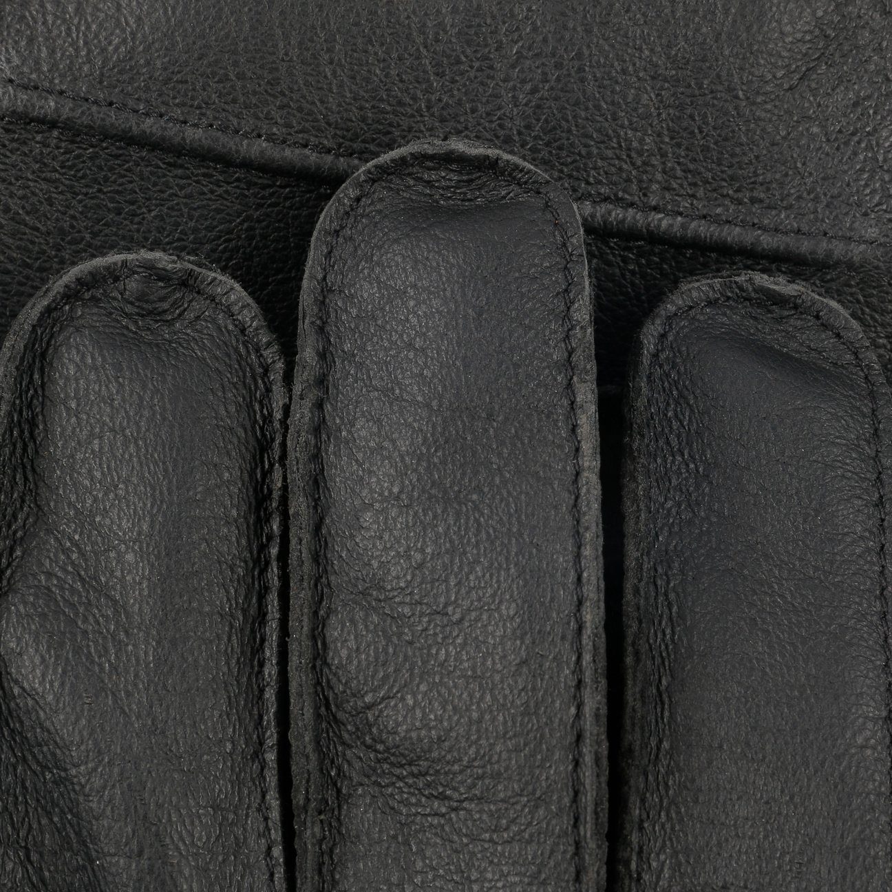 Stetson Lederhandschuhe mit Futter schwarz